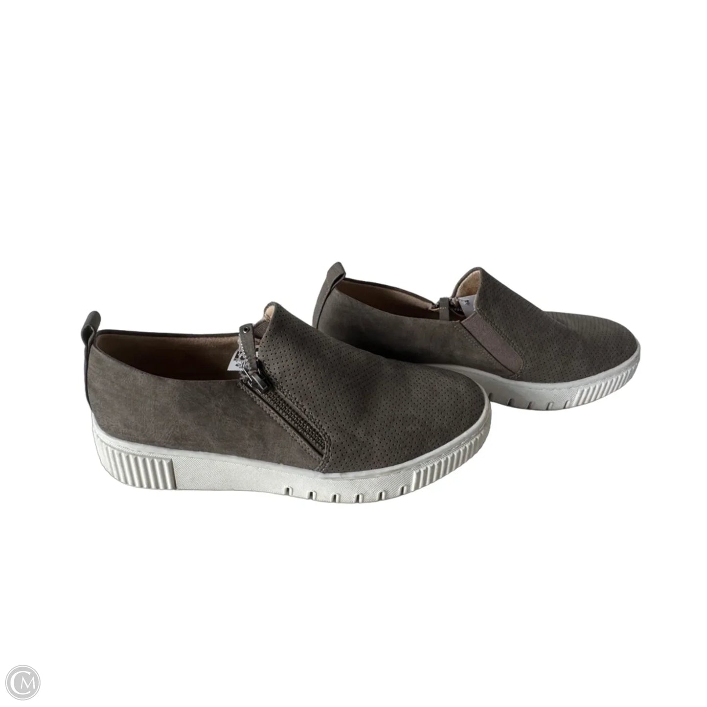 Shoes Sneakers By Natural Soul In Brown & Grey, Size: 8