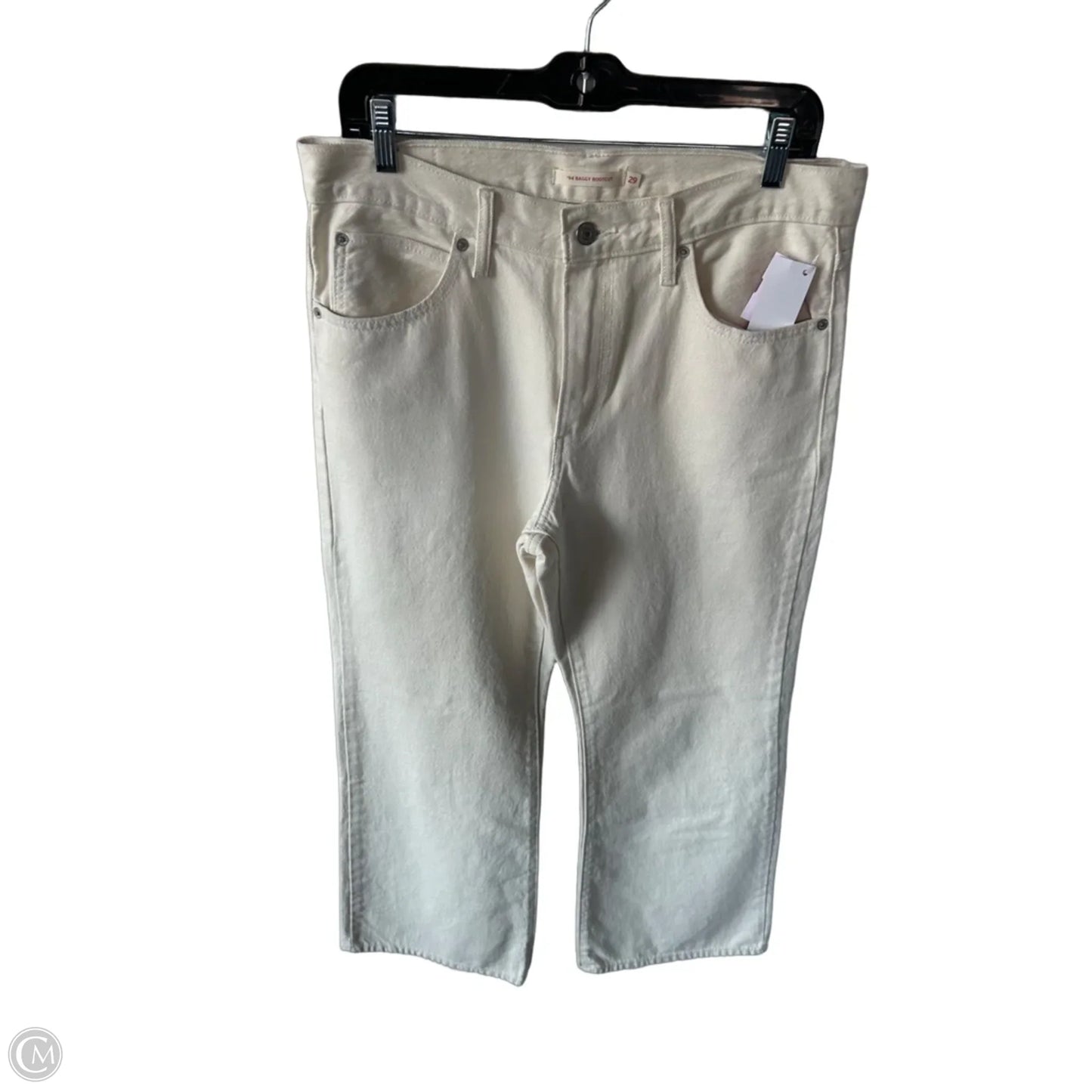 Jeans Boot Cut By Levis In Cream Denim, Size: 8