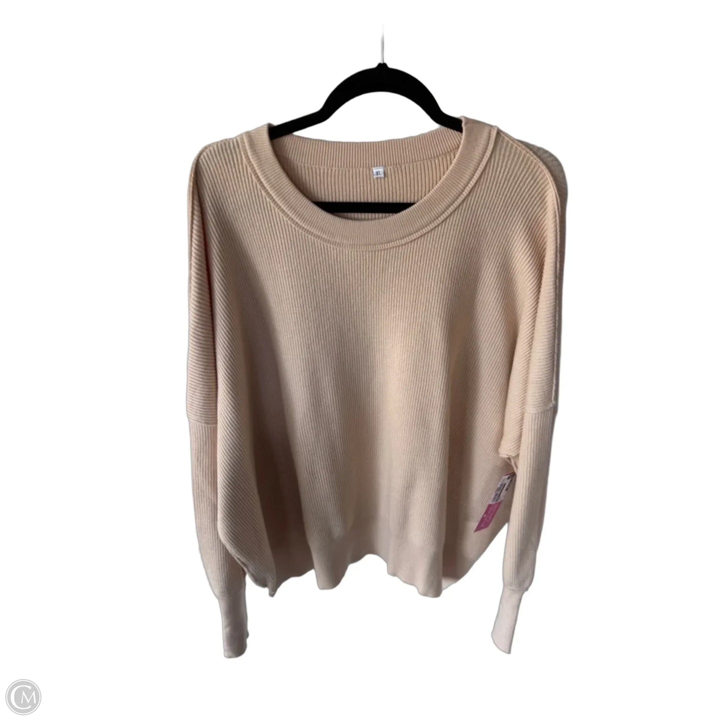 Sweater By Cme In Cream, Size: Xl