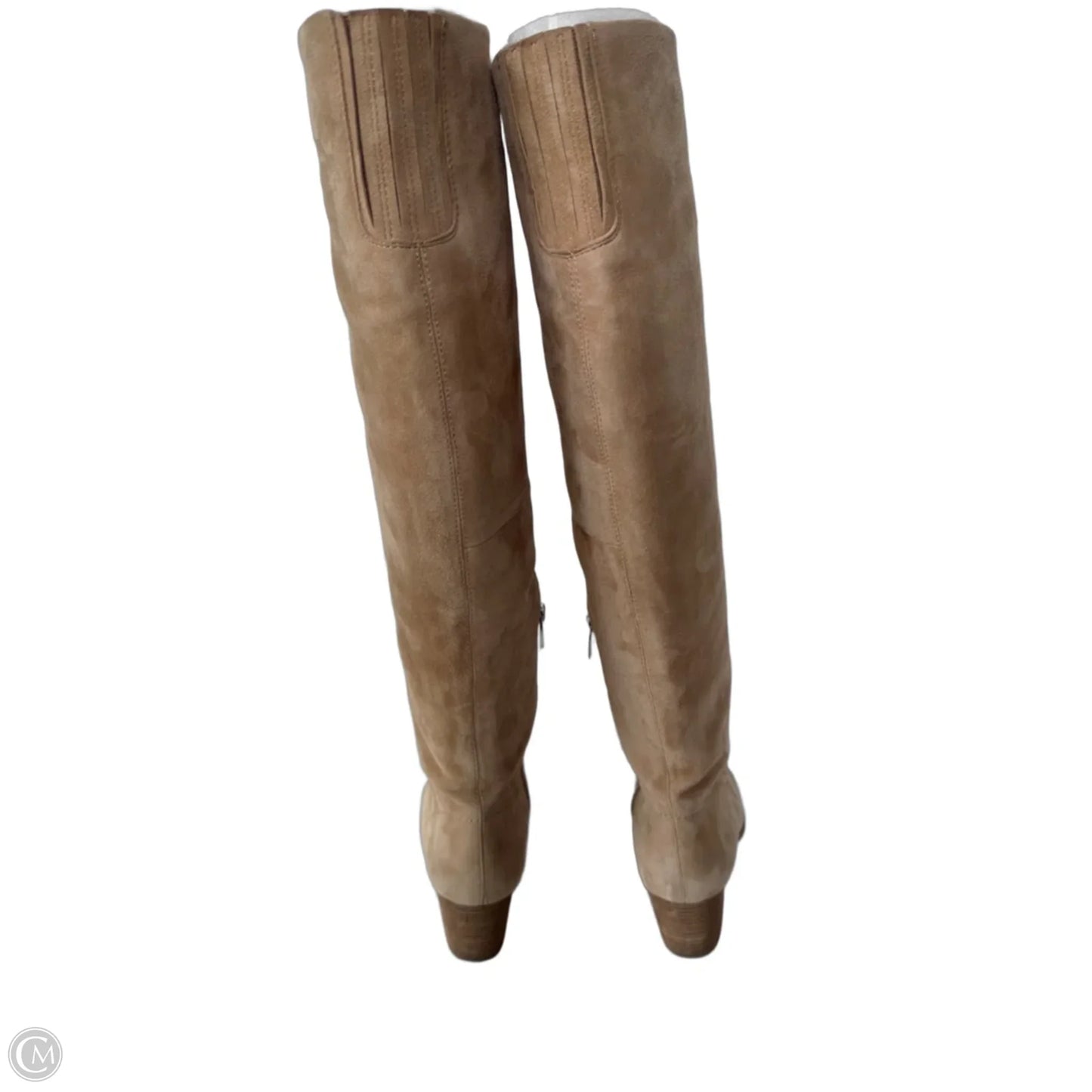 Boots Knee Heels By Vince Camuto In Tan, Size: 8