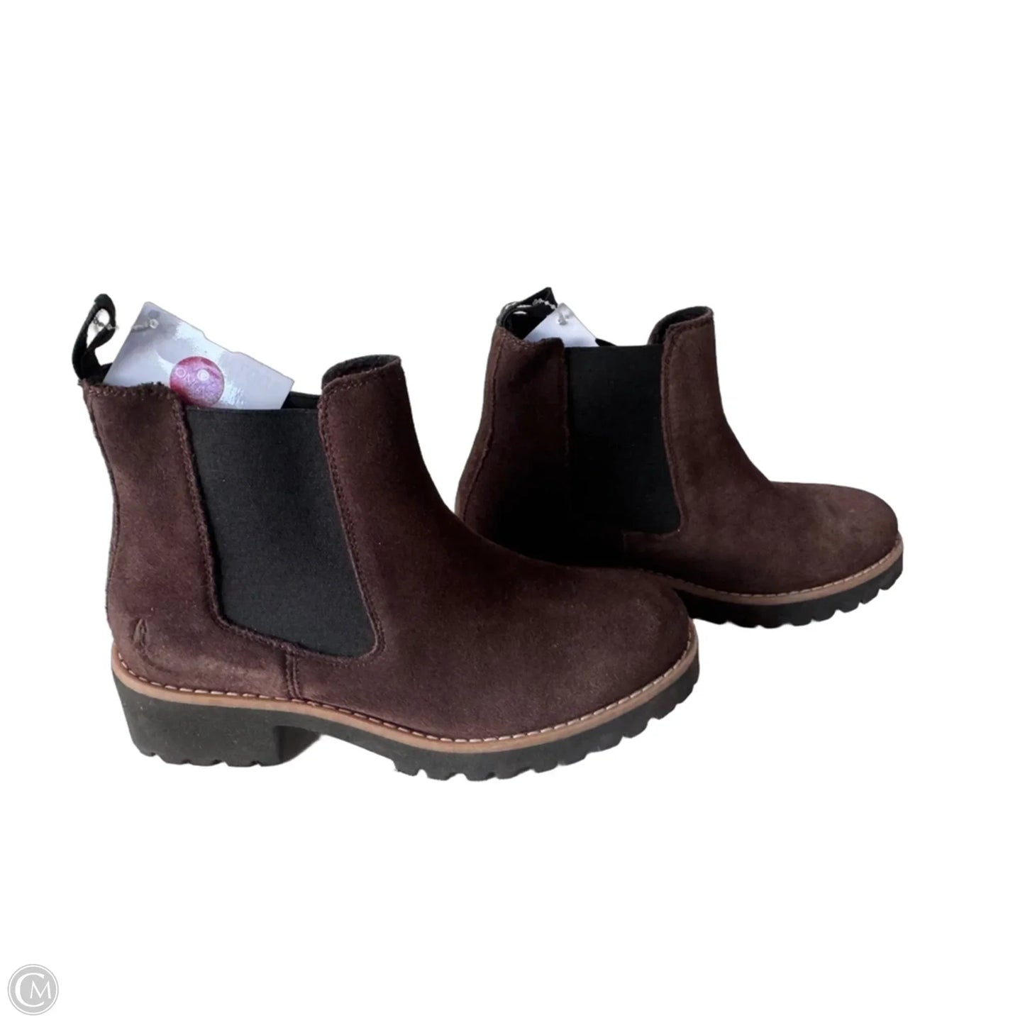 Boots Ankle Flats By Hush Puppies In Brown, Size: 6