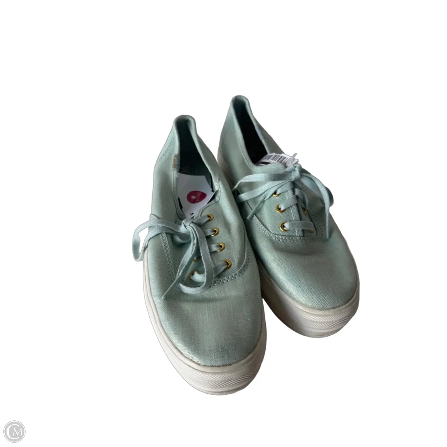 Shoes Sneakers Platform By Keds In Blue & Gold, Size: 6