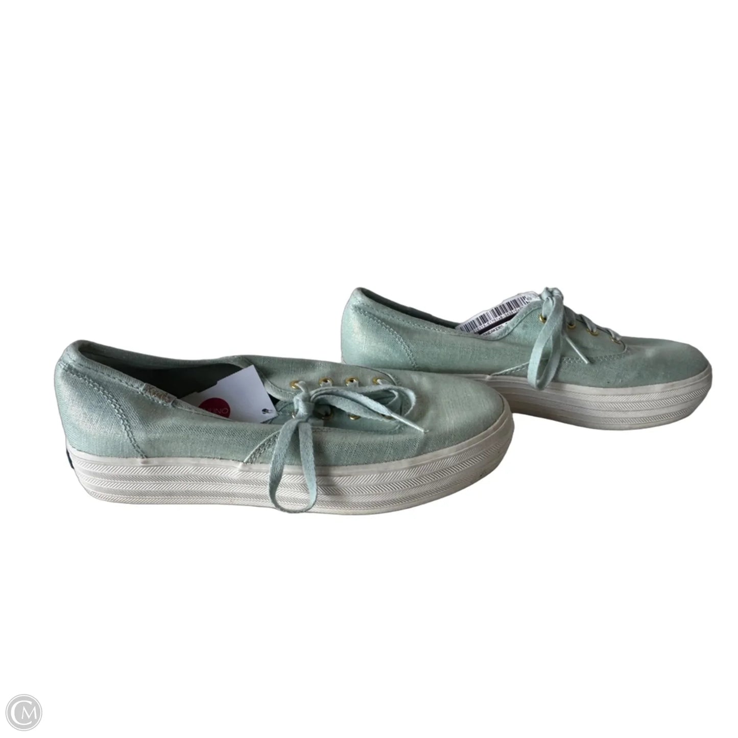 Shoes Sneakers Platform By Keds In Blue & Gold, Size: 6