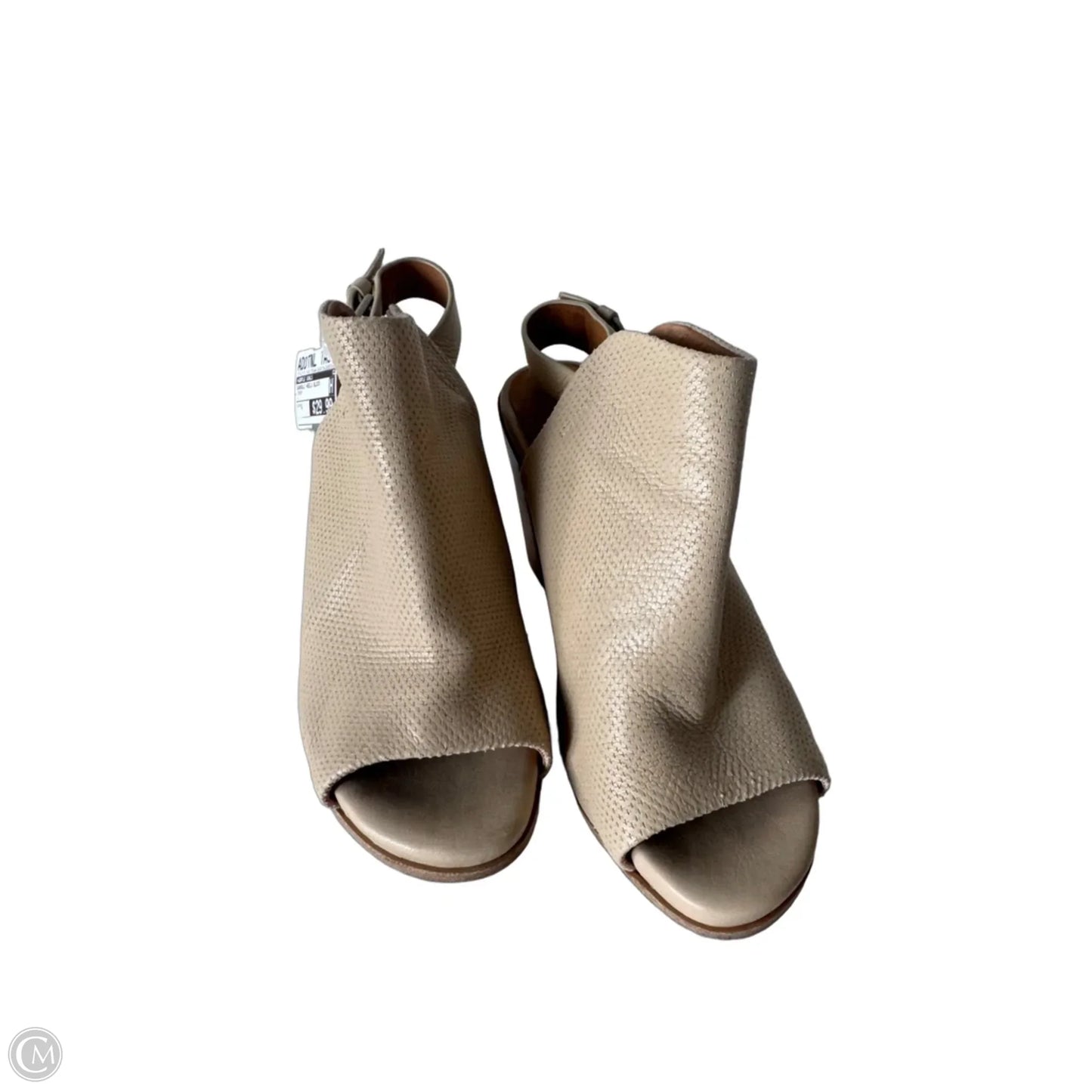 Sandals Heels Block By Gentle Souls In Cream, Size: 6