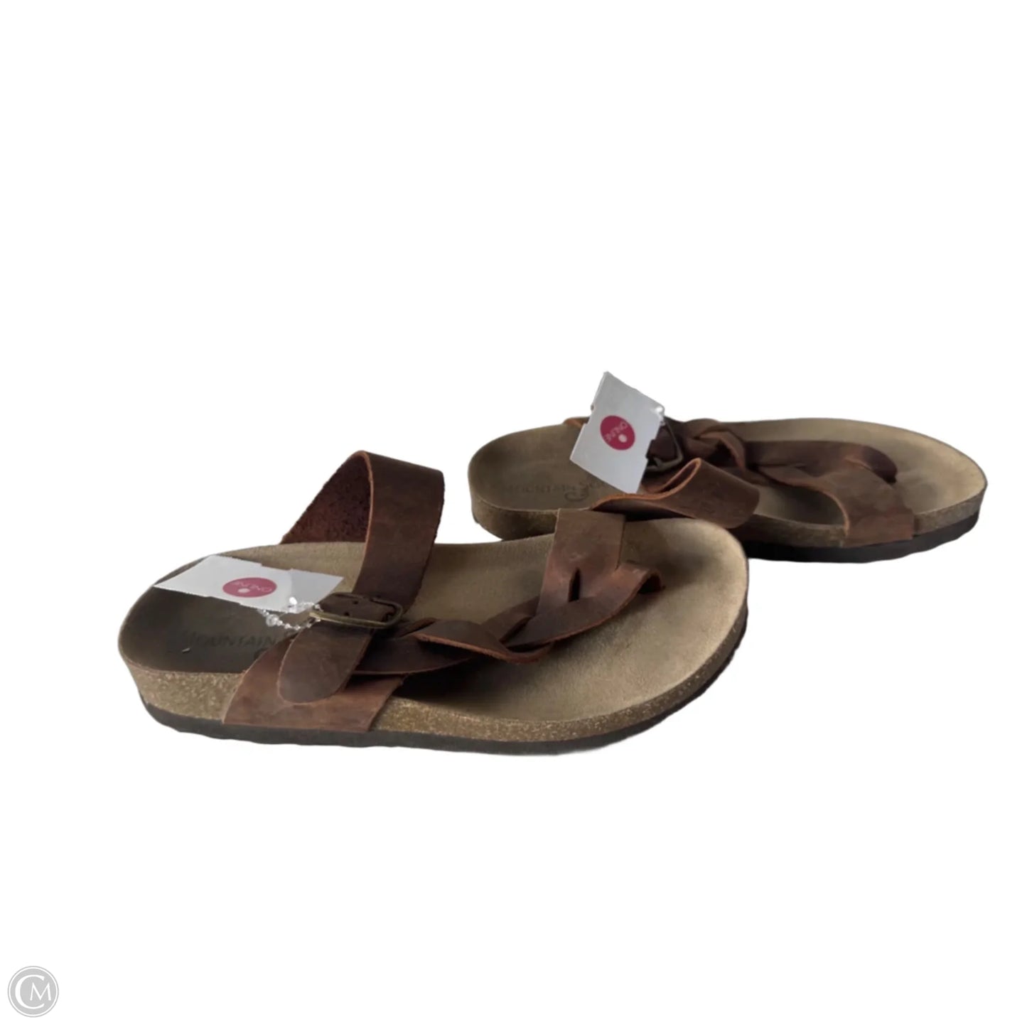 Sandals Flats By Clothes Mentor In Brown, Size: 6