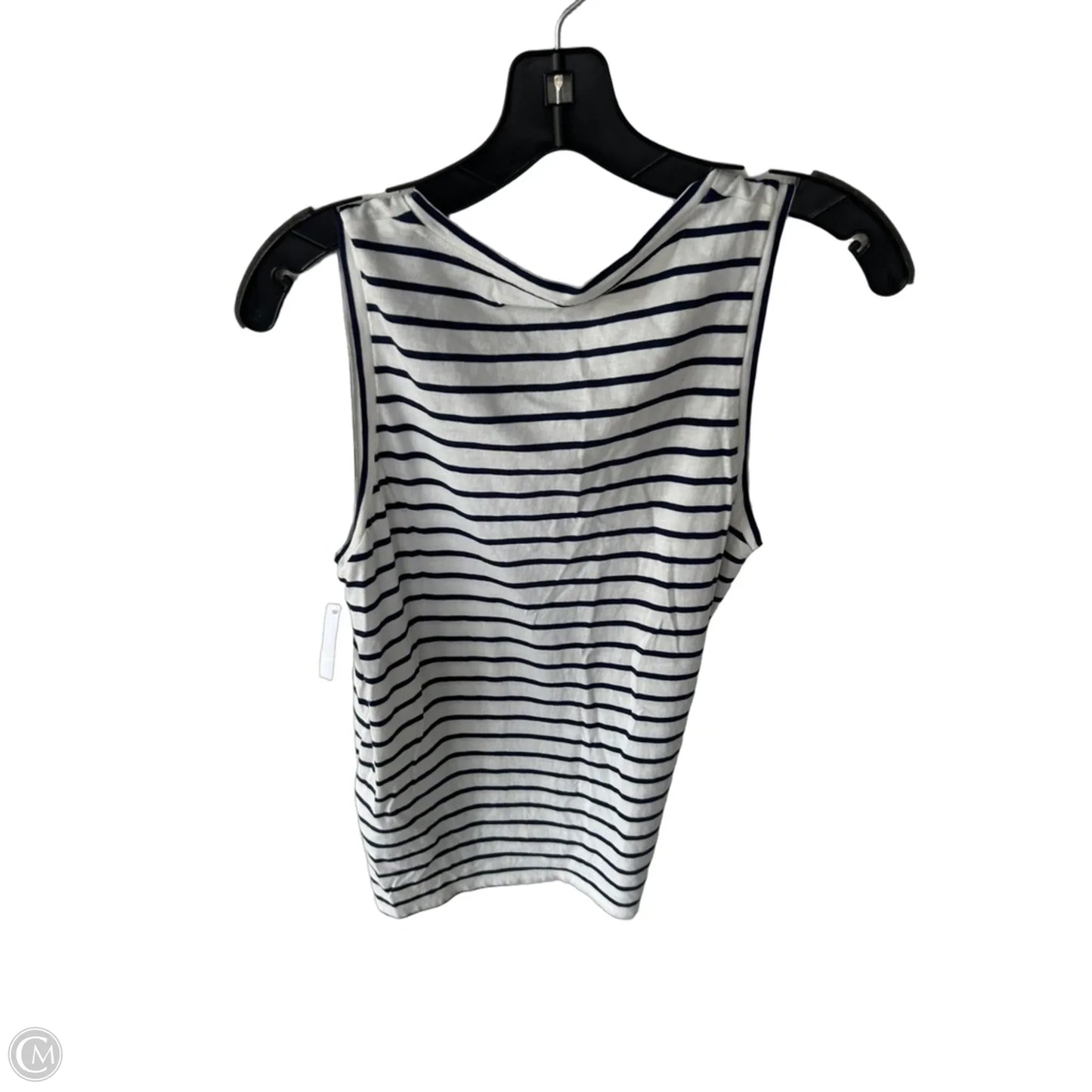 Top Sleeveless Basic By J. Crew In Blue & White, Size: S