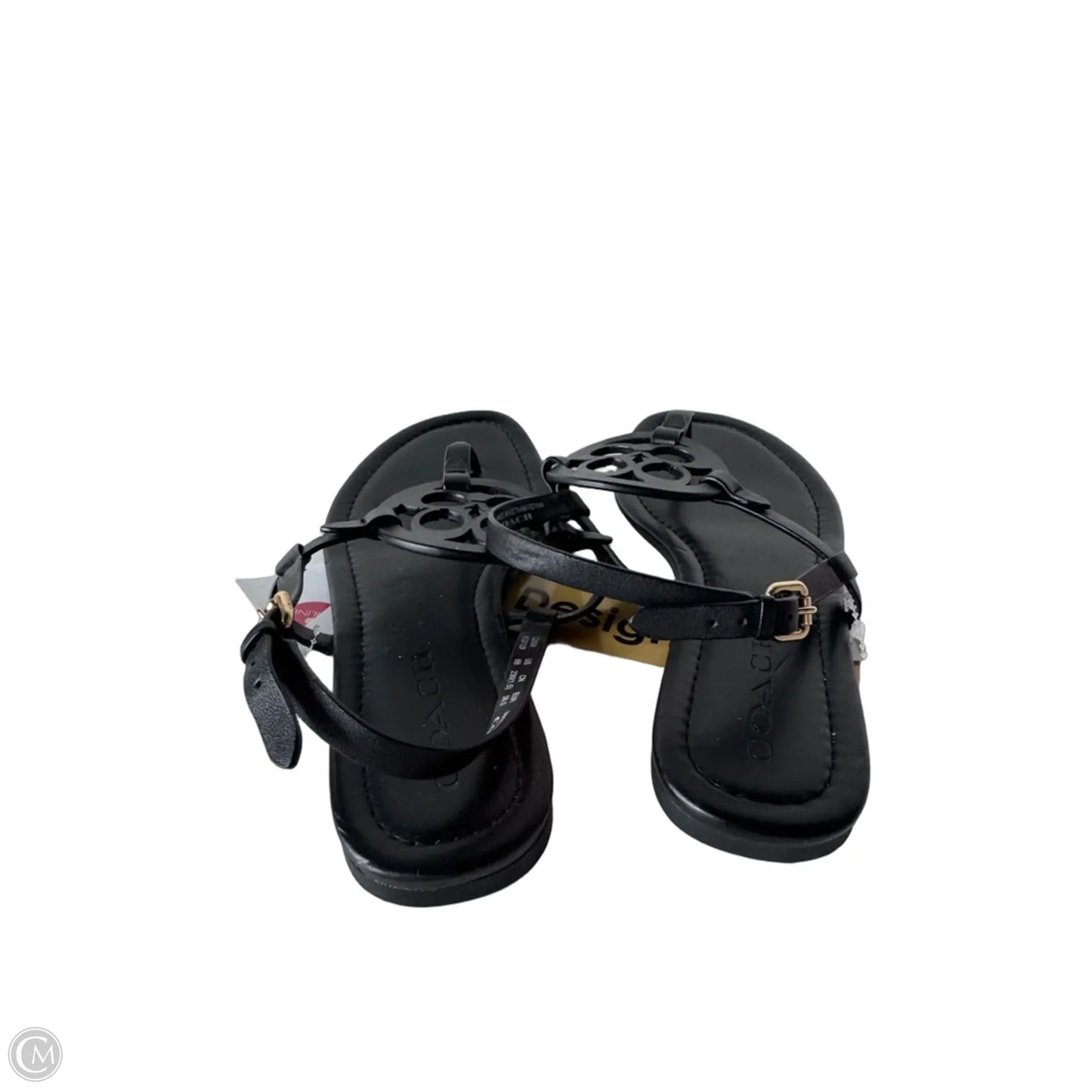 Sandals Designer By Coach In Black, Size: 6