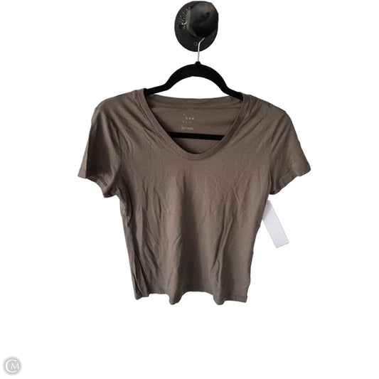 Top Short Sleeve Basic By A New Day In Brown, Size: S