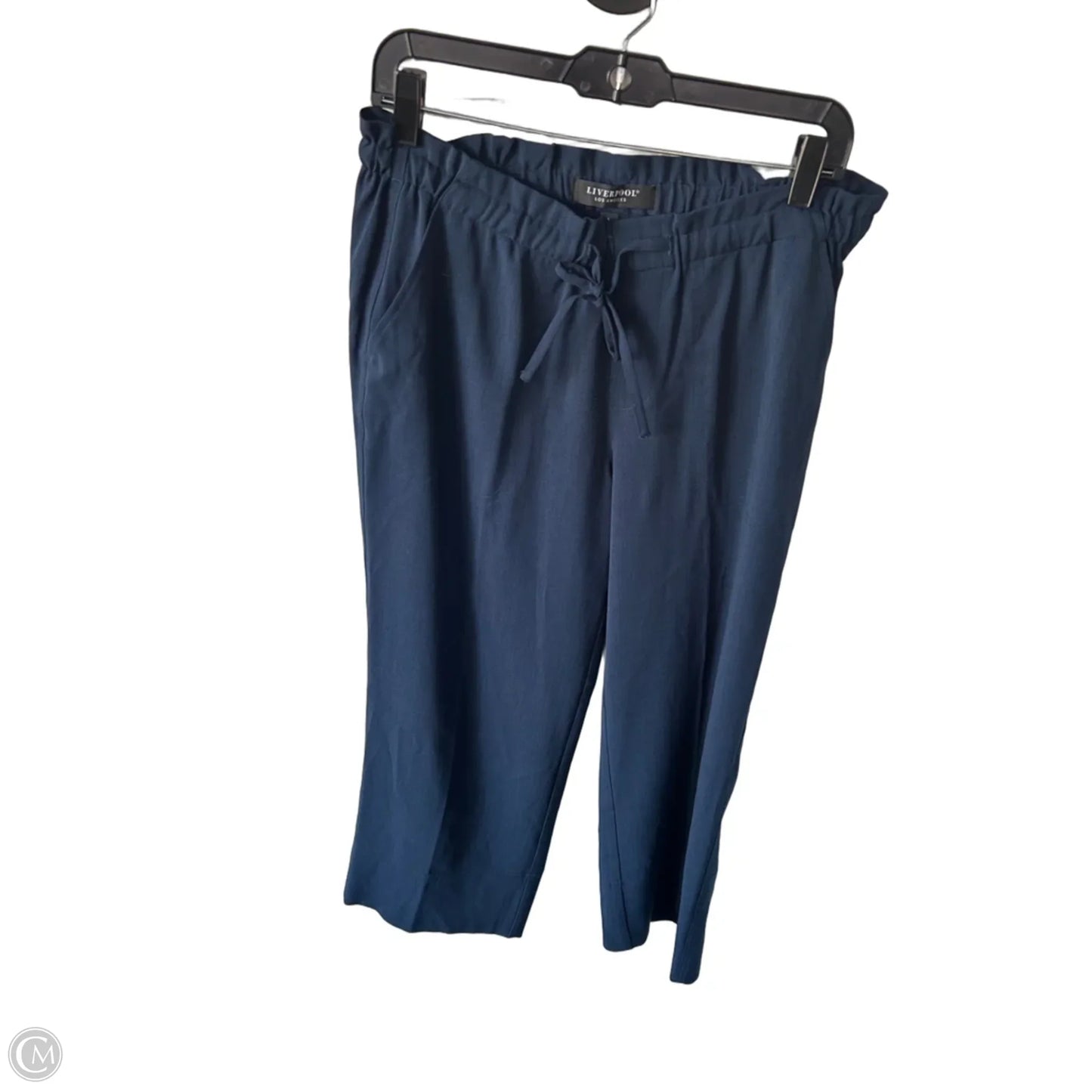 Pants Wide Leg By Liverpool In Navy, Size: L