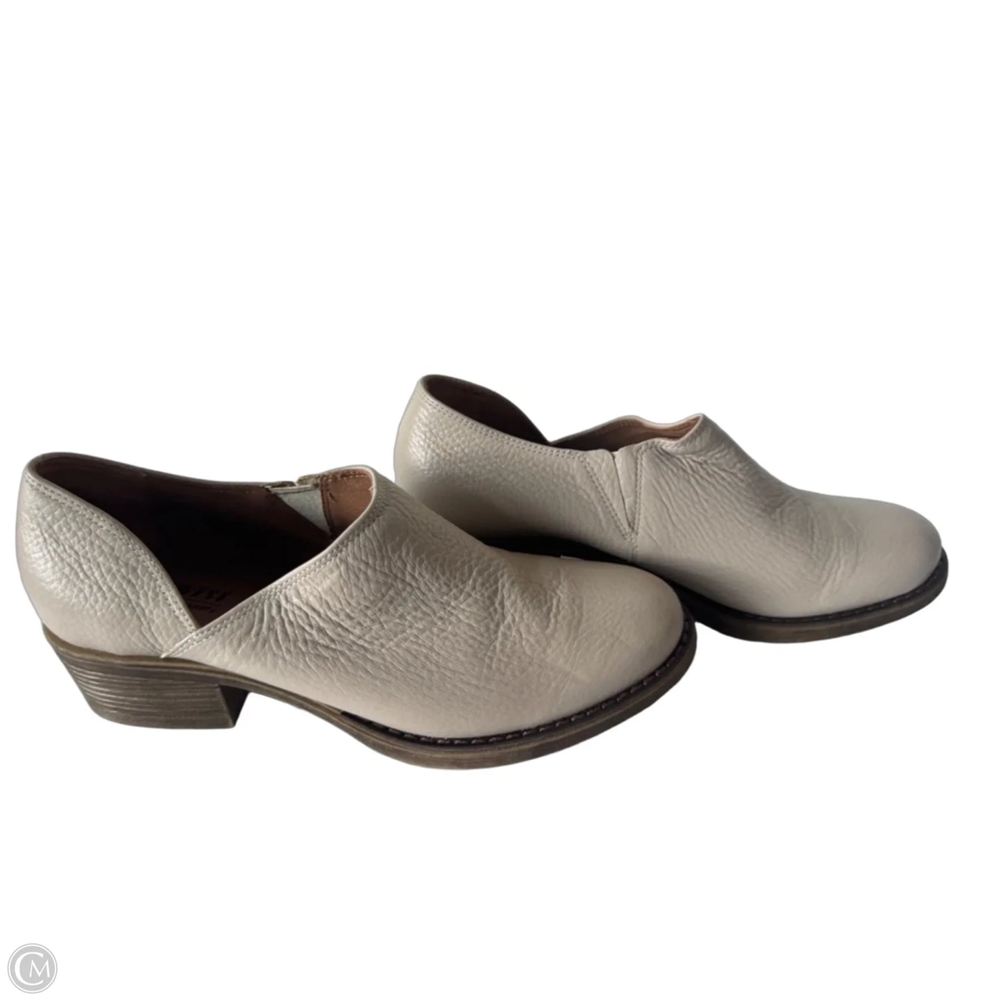Boots Ankle Heels By Cmc In Cream, Size: 6.5