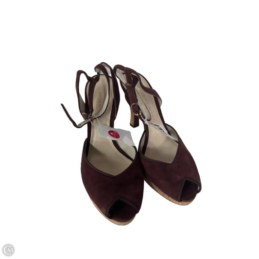 Sandals Heels Stiletto By Antonio Melani In Brown, Size: 6