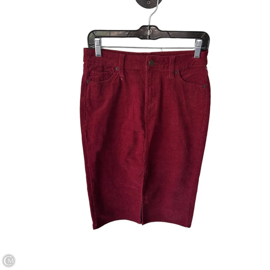 Skirt Midi By Time And Tru In Red, Size: 4