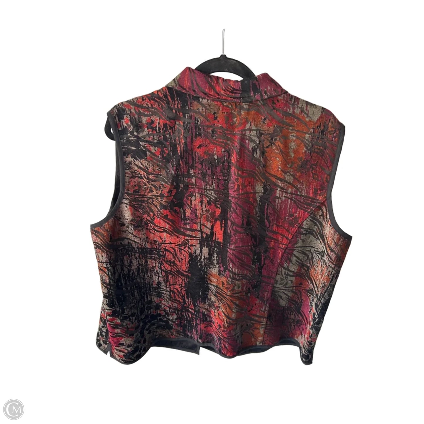 Vest Other By Cj Banks In Black & Red, Size: 1x