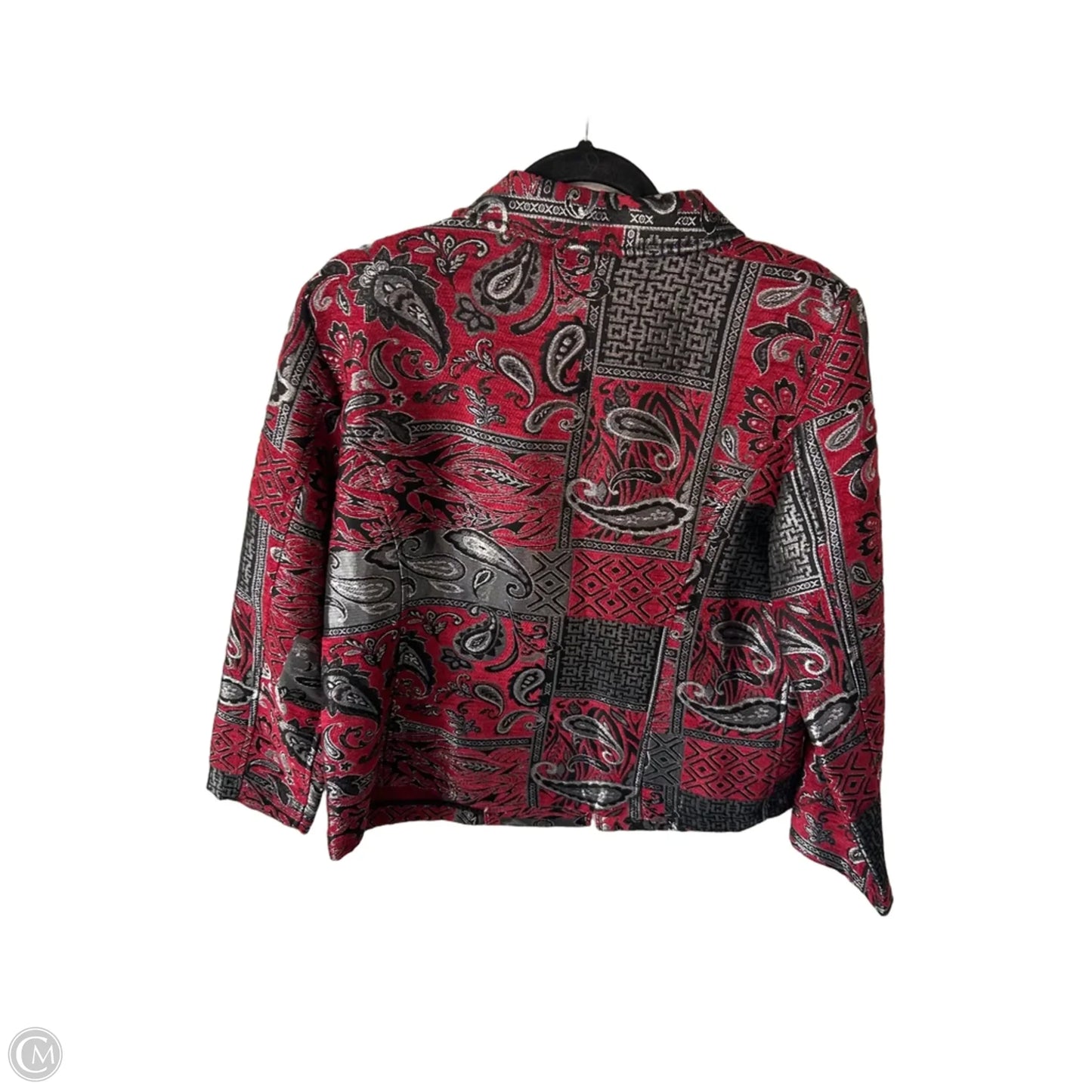 Jacket Other By Christopher And Banks In Red & Silver, Size: L