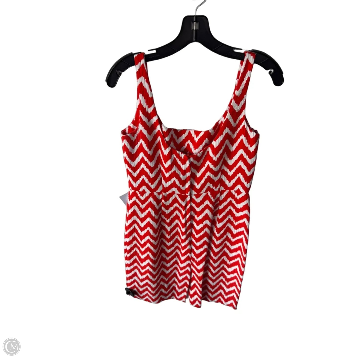 Dress Designer By Milly In Orange & White, Size: M
