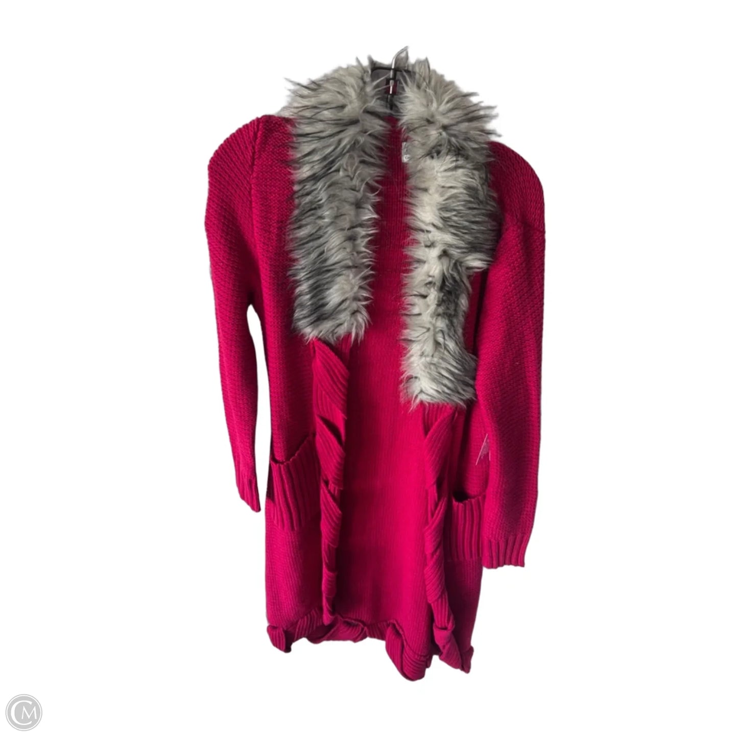 Sweater Cardigan By Cmb In Pink, Size: M