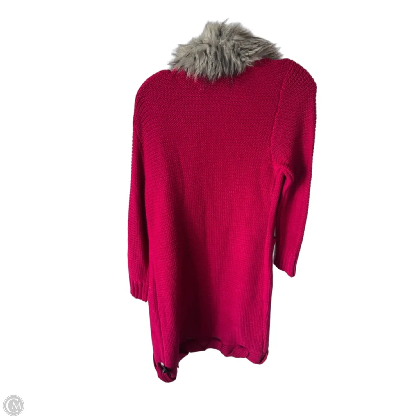Sweater Cardigan By Cmb In Pink, Size: M