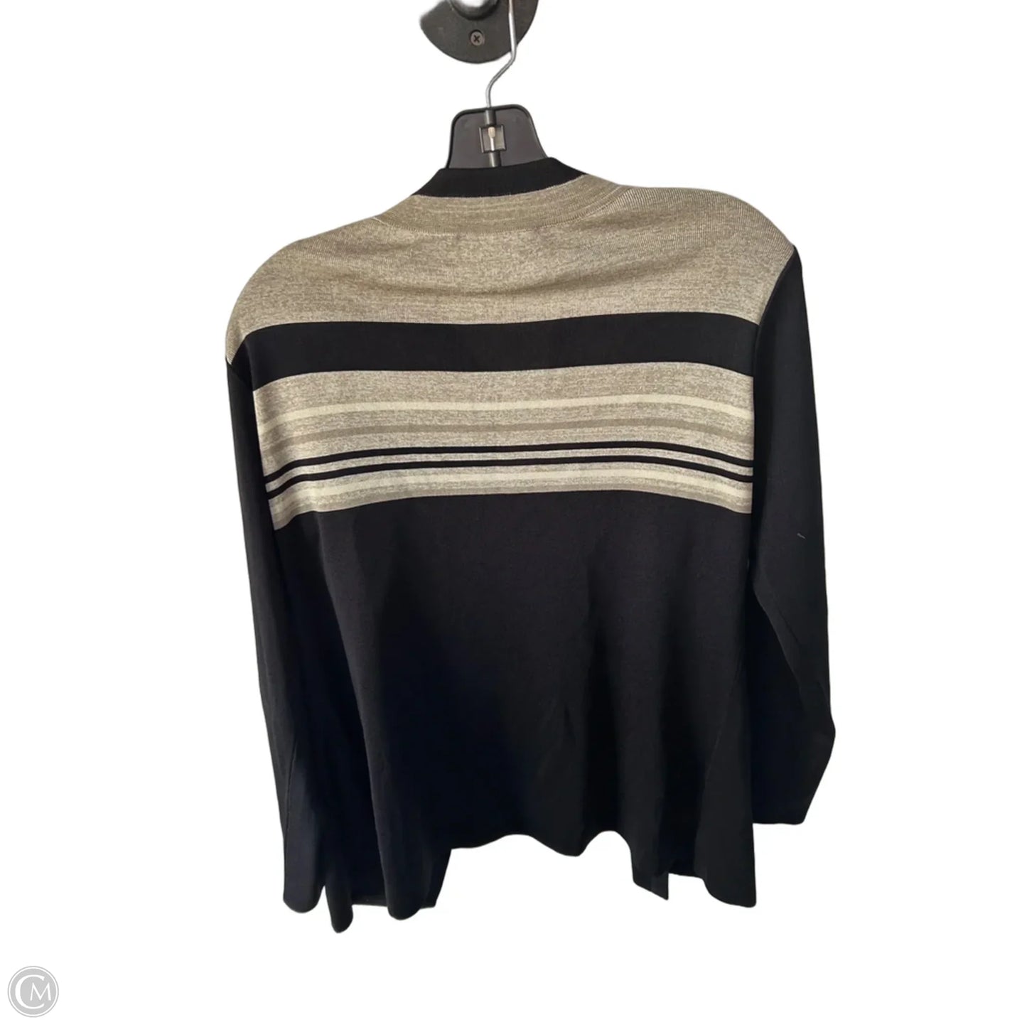 Cardigan By Misook In Black & Tan, Size: S