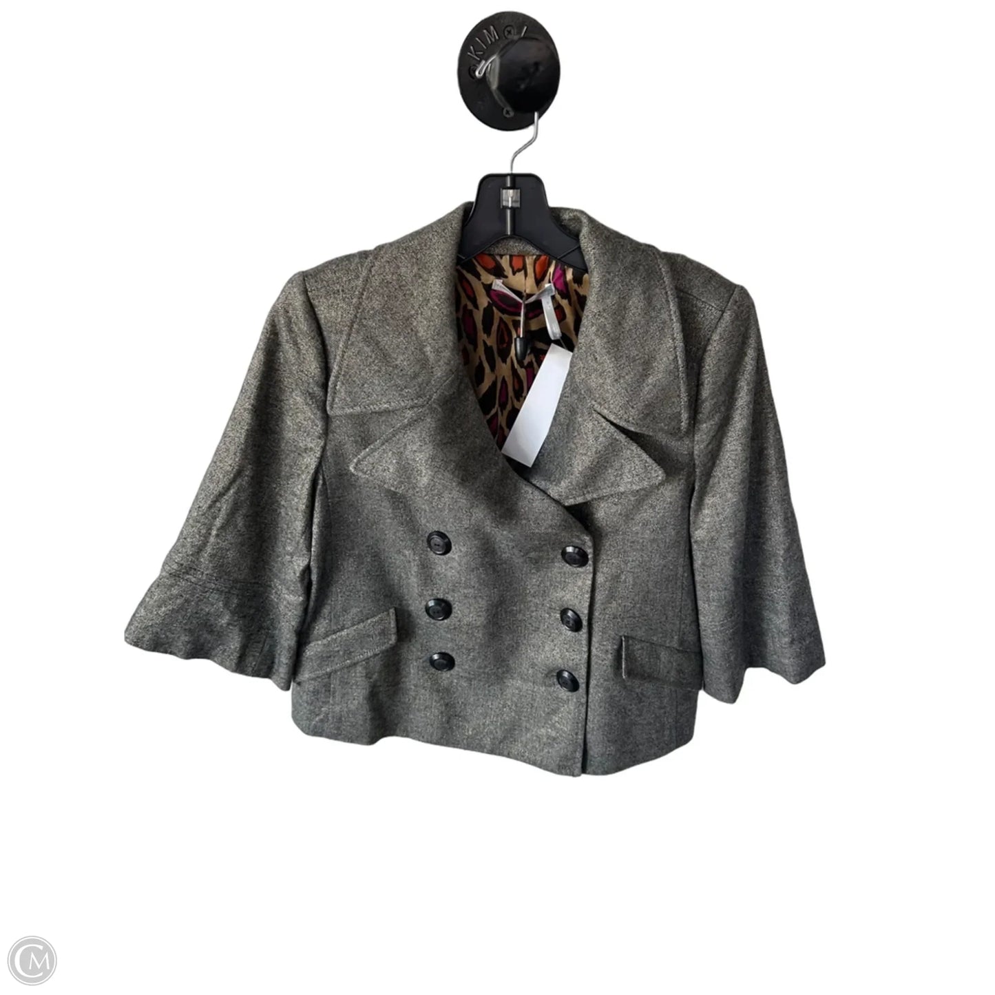Blazer By Classiques Entier In Brown & Gold, Size: S