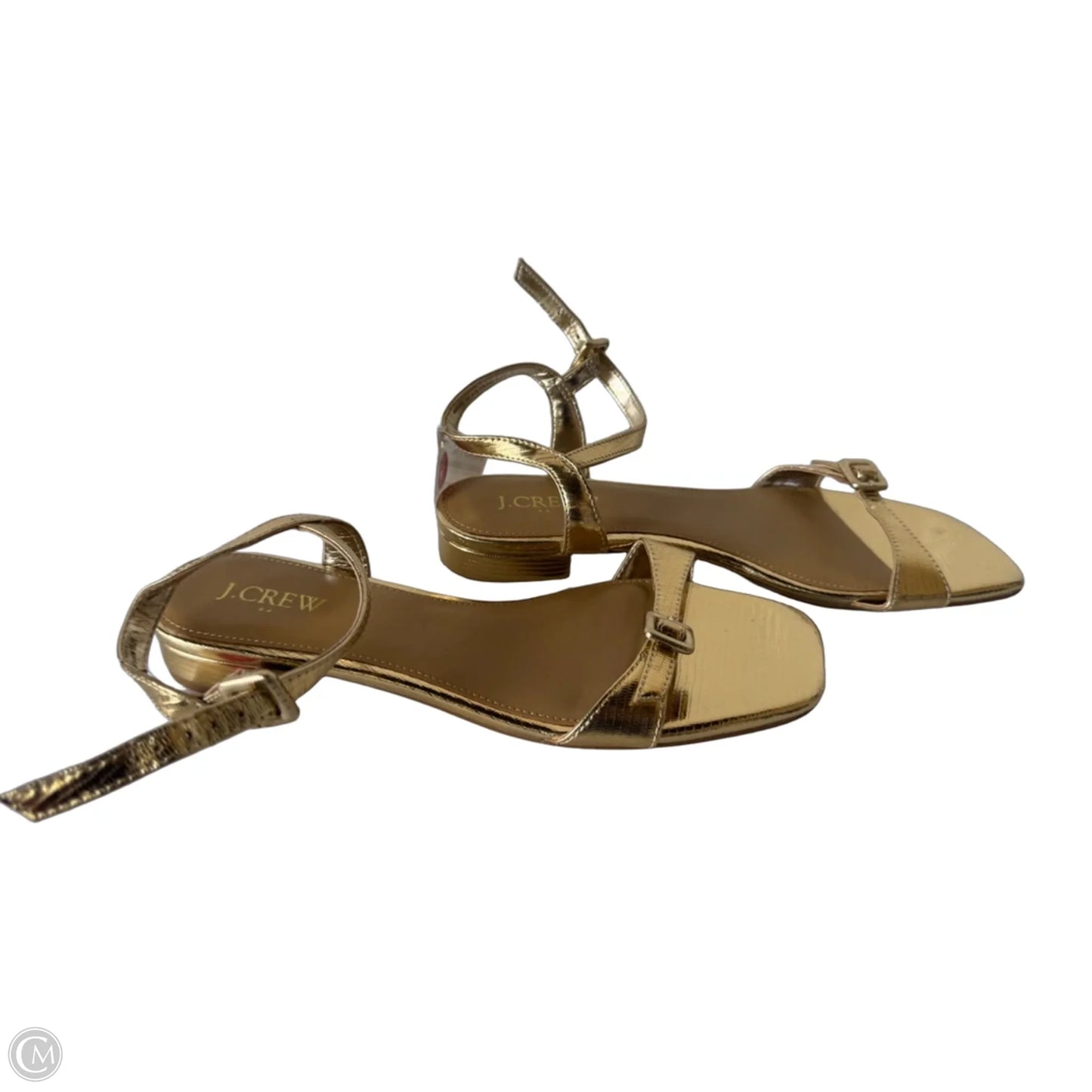 Sandals Flats By J. Crew In Gold, Size: 9