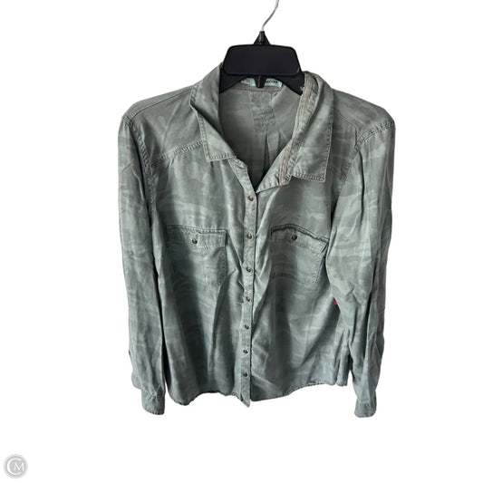 Blouse Long Sleeve By Maurices In Green, Size: Xxl