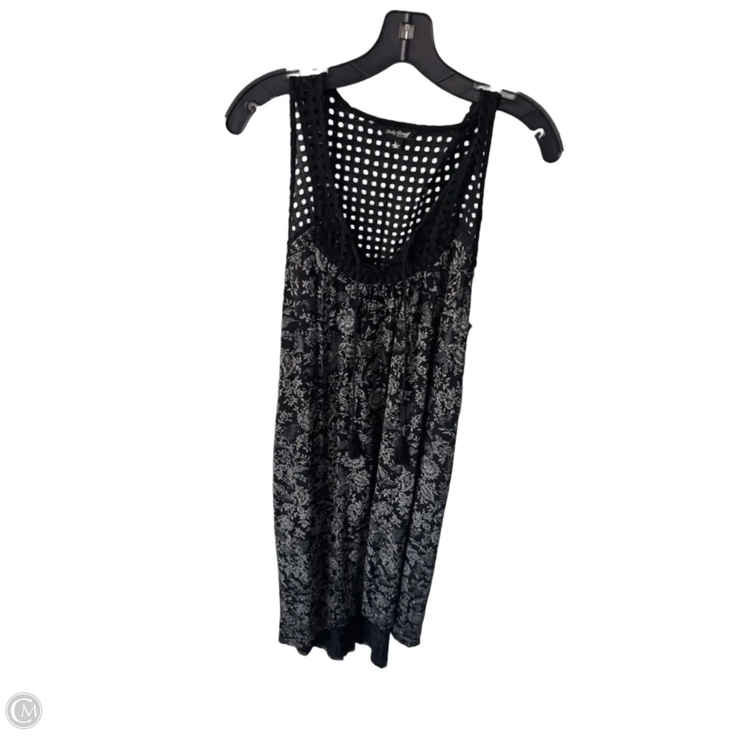 Dress Casual Midi By Lucky Brand In Black & Cream, Size: L