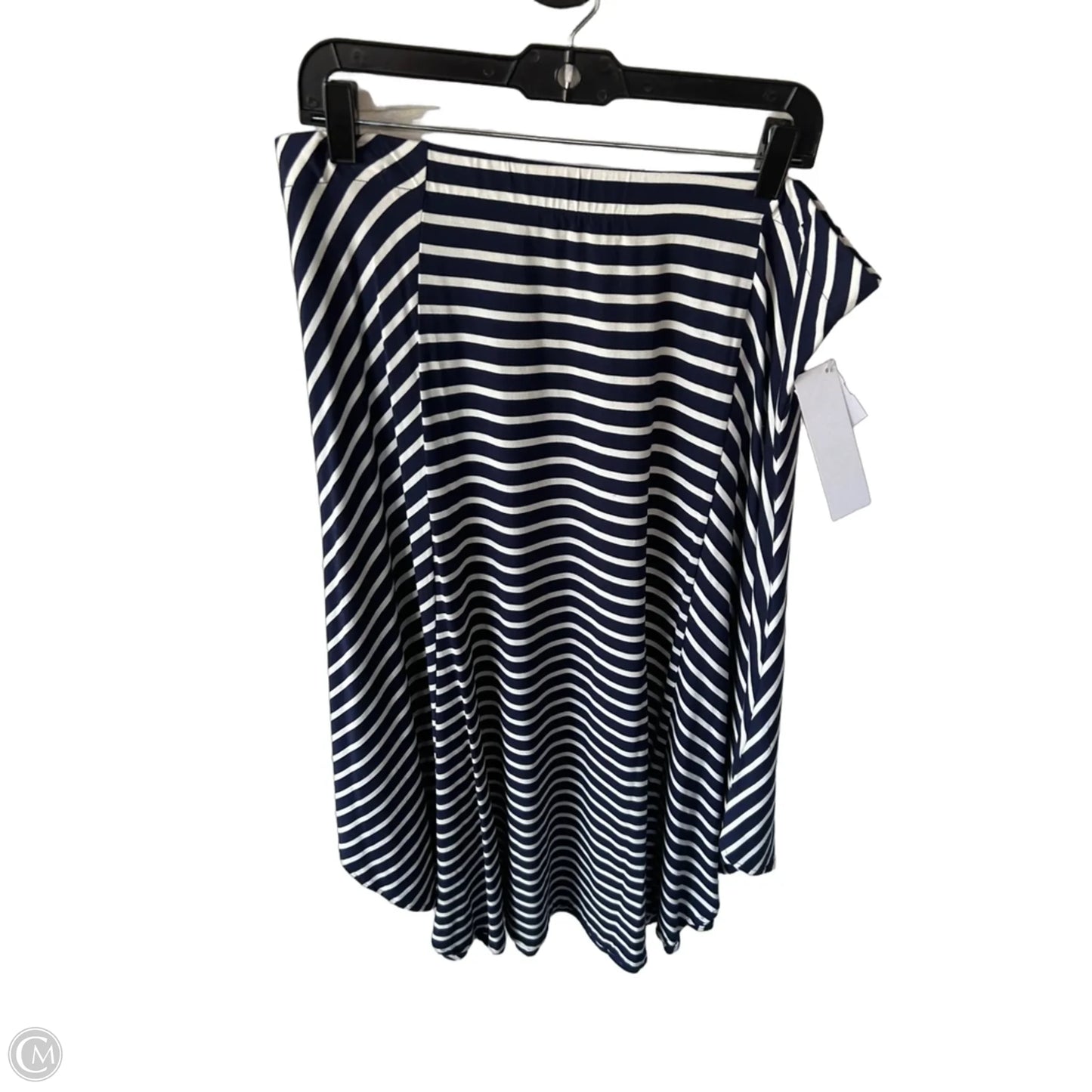 Skirt Maxi By Chicos In Blue & White, Size: L