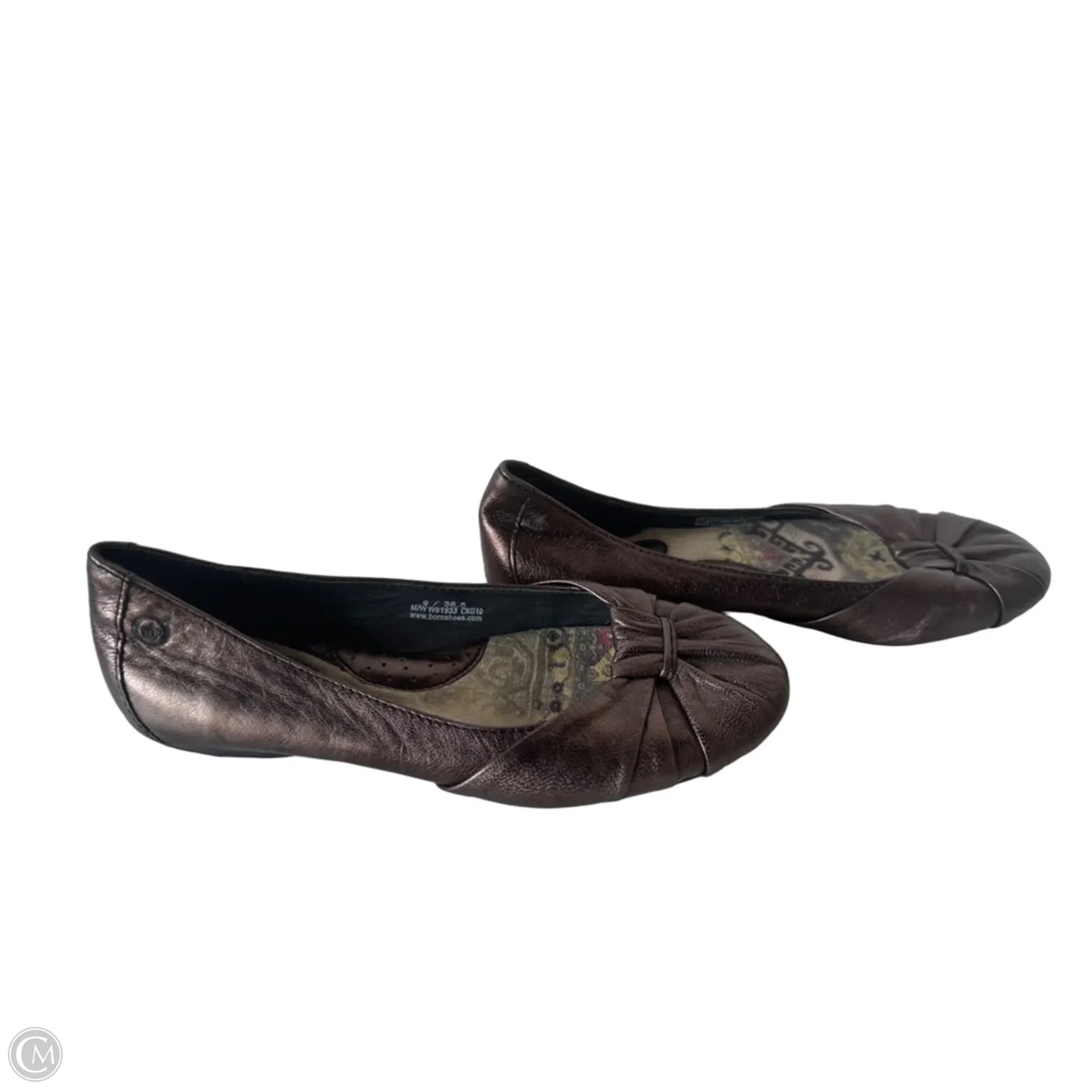 Shoes Flats By Born In Bronze, Size: 6