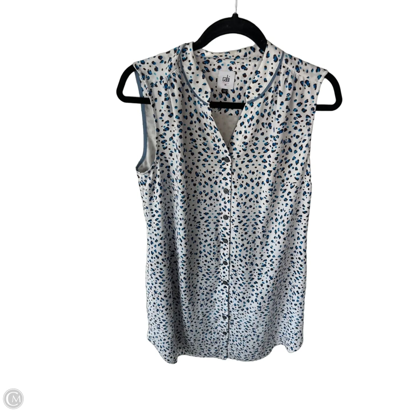 Dress Work By Cabi In Blue & White, Size: M