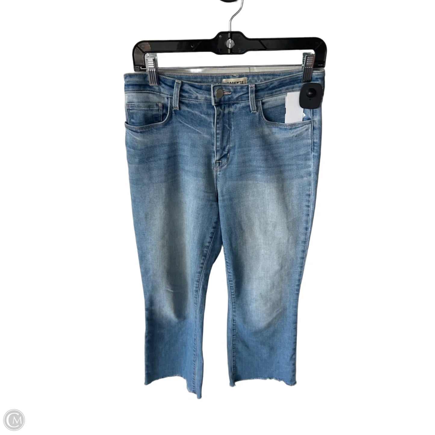 Jeans Straight By L Agence In Blue Denim, Size: 6