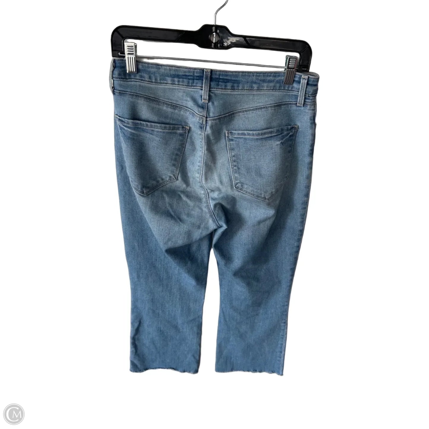Jeans Straight By L Agence In Blue Denim, Size: 6