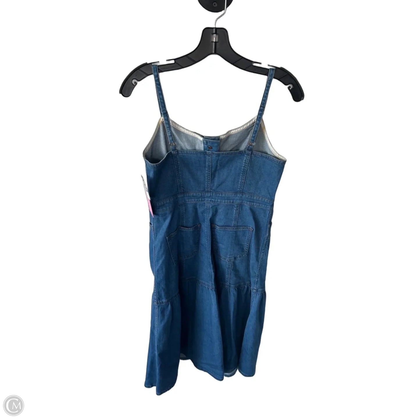 Dress Casual Midi By Madewell In Blue Denim, Size: S