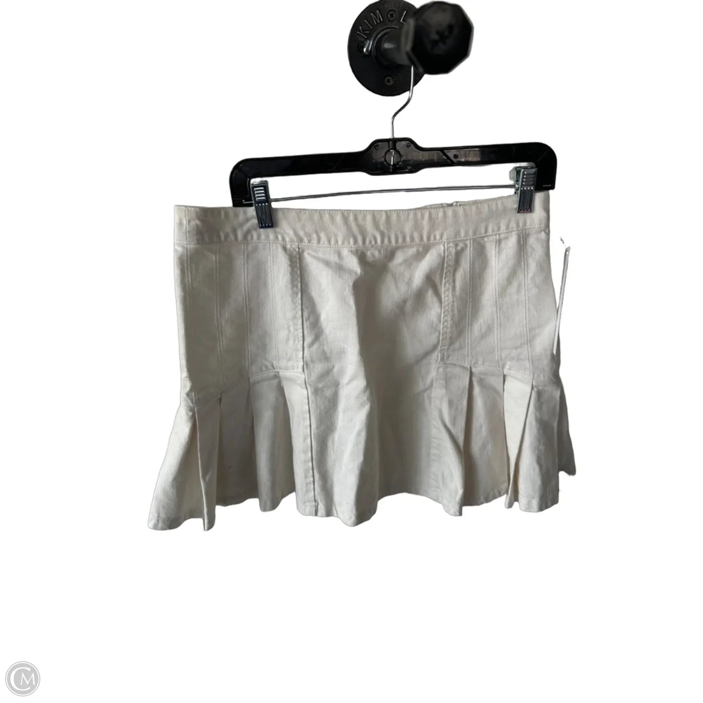 Skirt Designer By Diane Von Furstenberg In Cream Denim, Size: 10