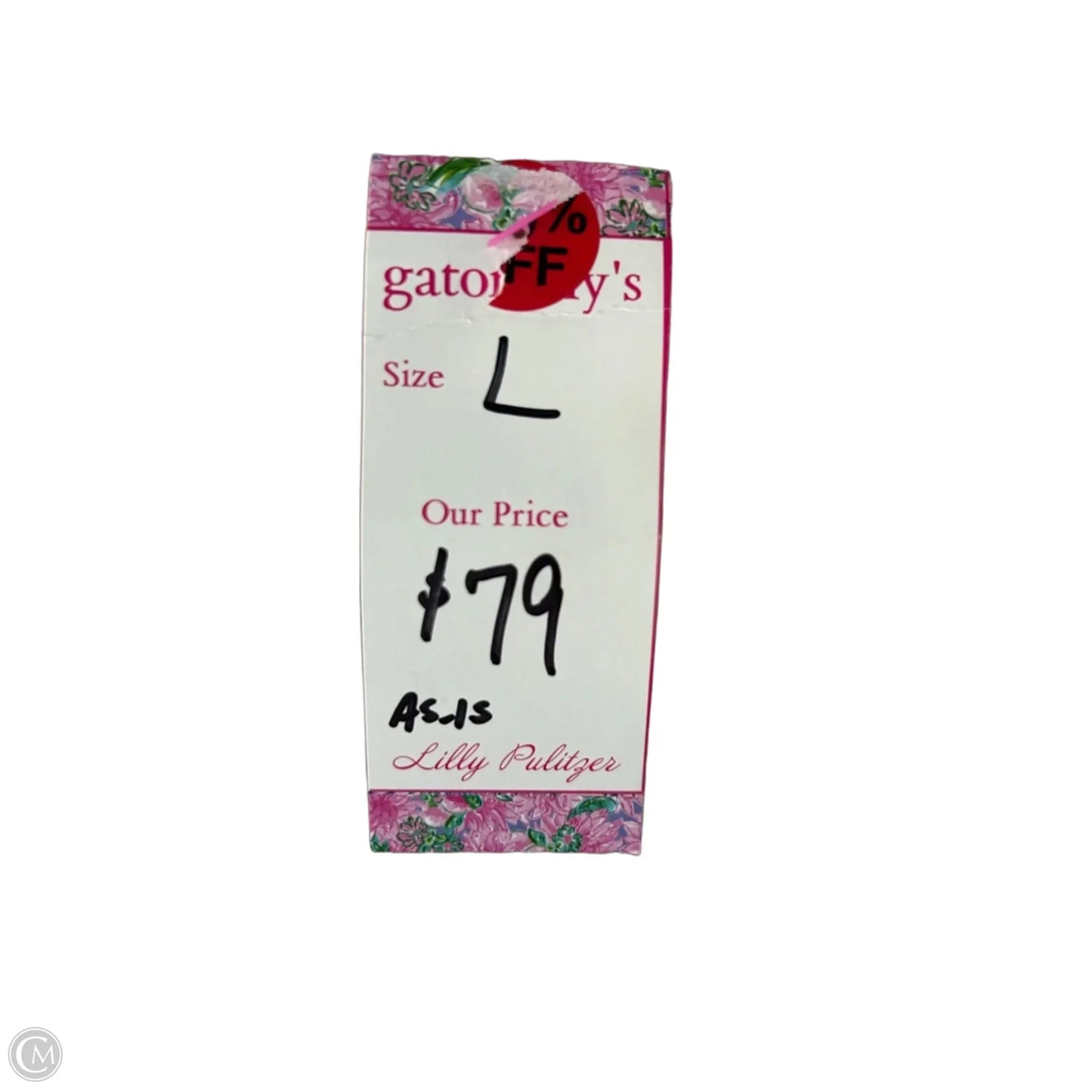 Dress Designer By Lilly Pulitzer In Green & Pink, Size: L