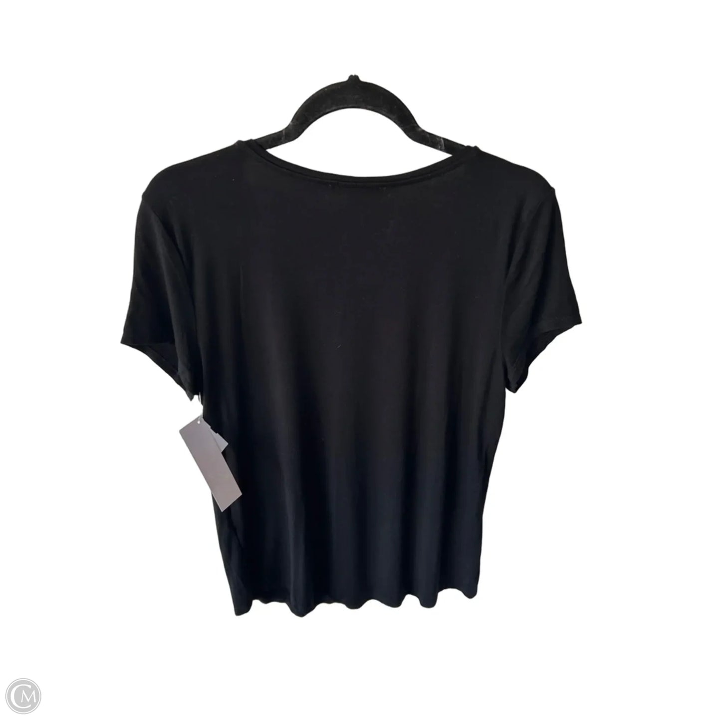 Top Short Sleeve Basic By White House Black Market In Black, Size: M