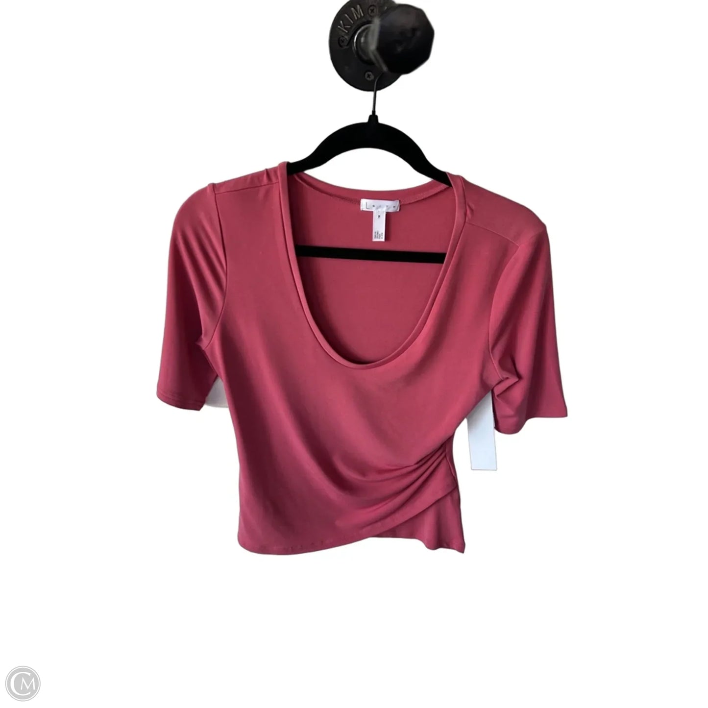 Top Short Sleeve By Leith In Coral, Size: M