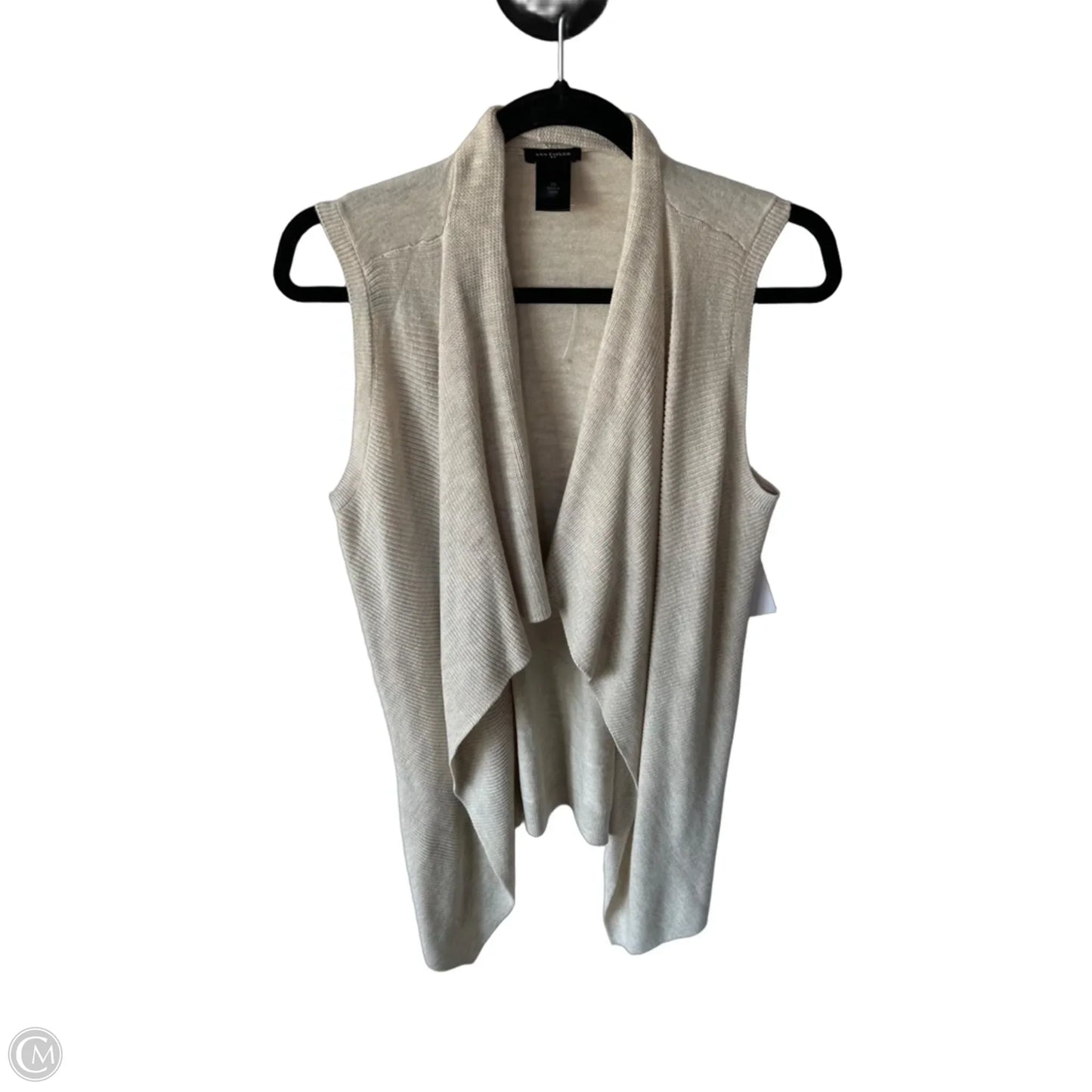 Vest Sweater By Ann Taylor In Tan, Size: Xs