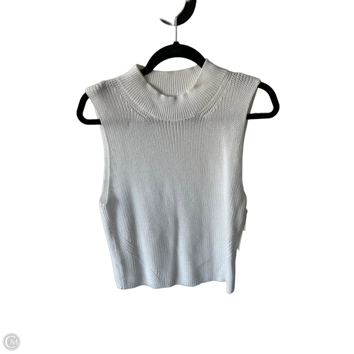 Vest Sweater By Loft In White, Size: L