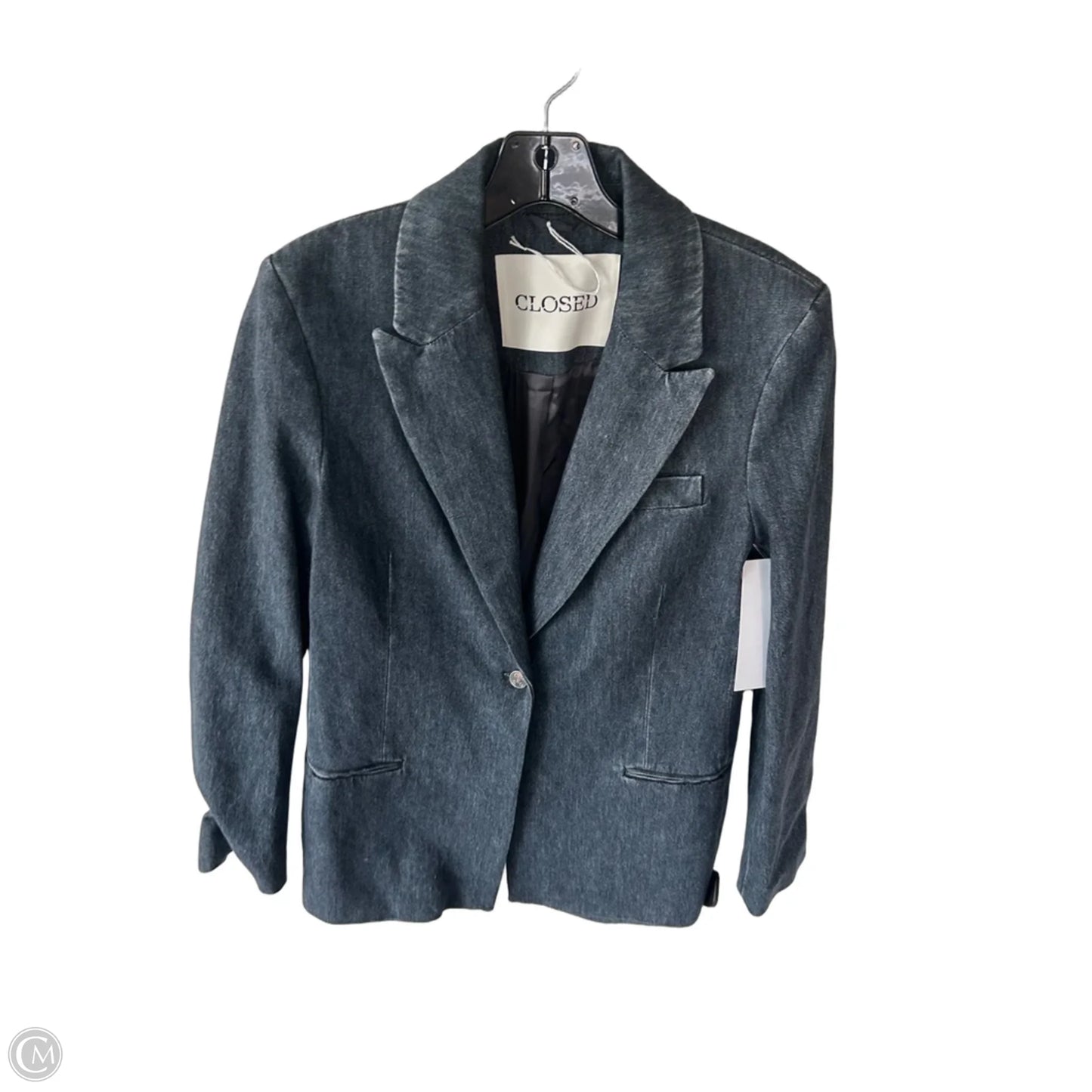 Blazer By Closed In Blue Denim, Size: Xs