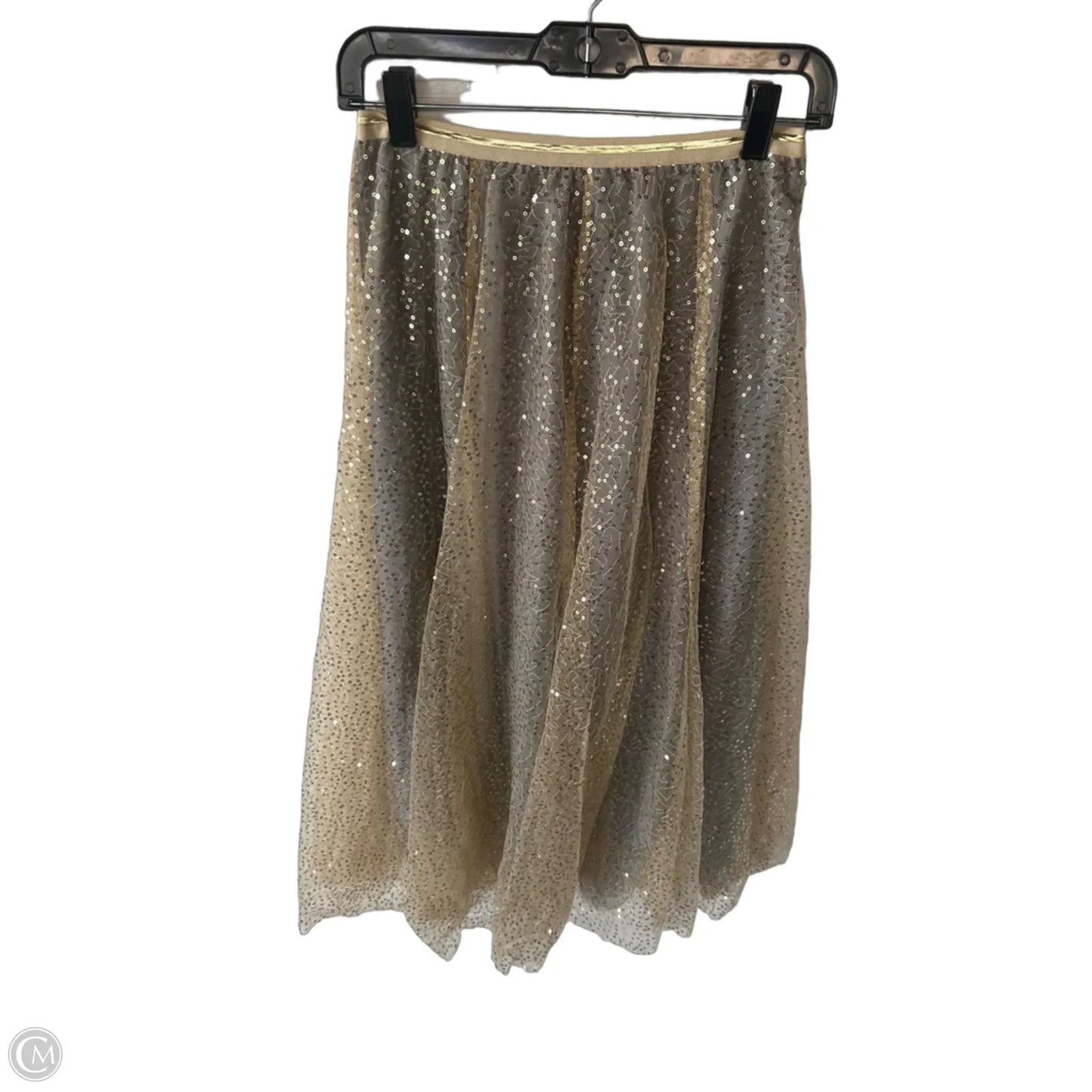 Skirt Midi By Chicwish In Gold & Grey, Size: S