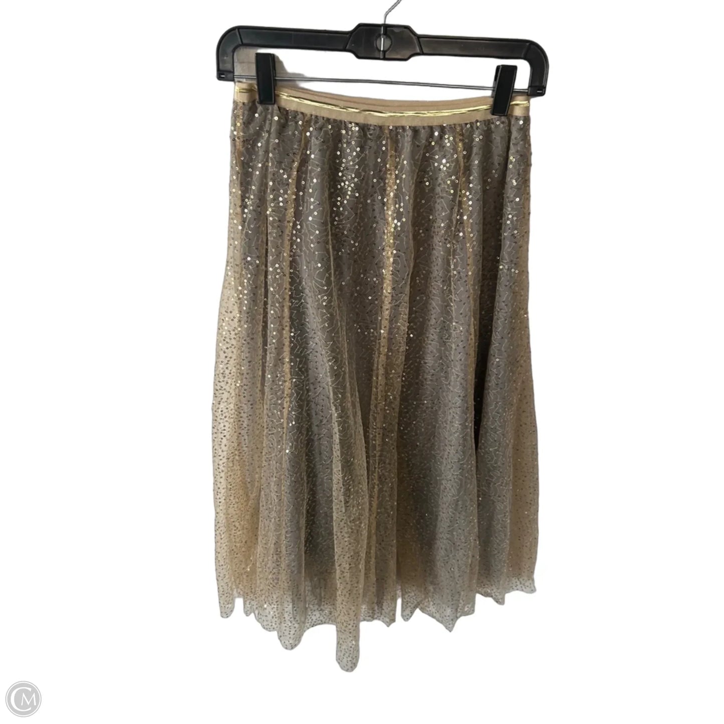 Skirt Midi By Chicwish In Gold & Grey, Size: S