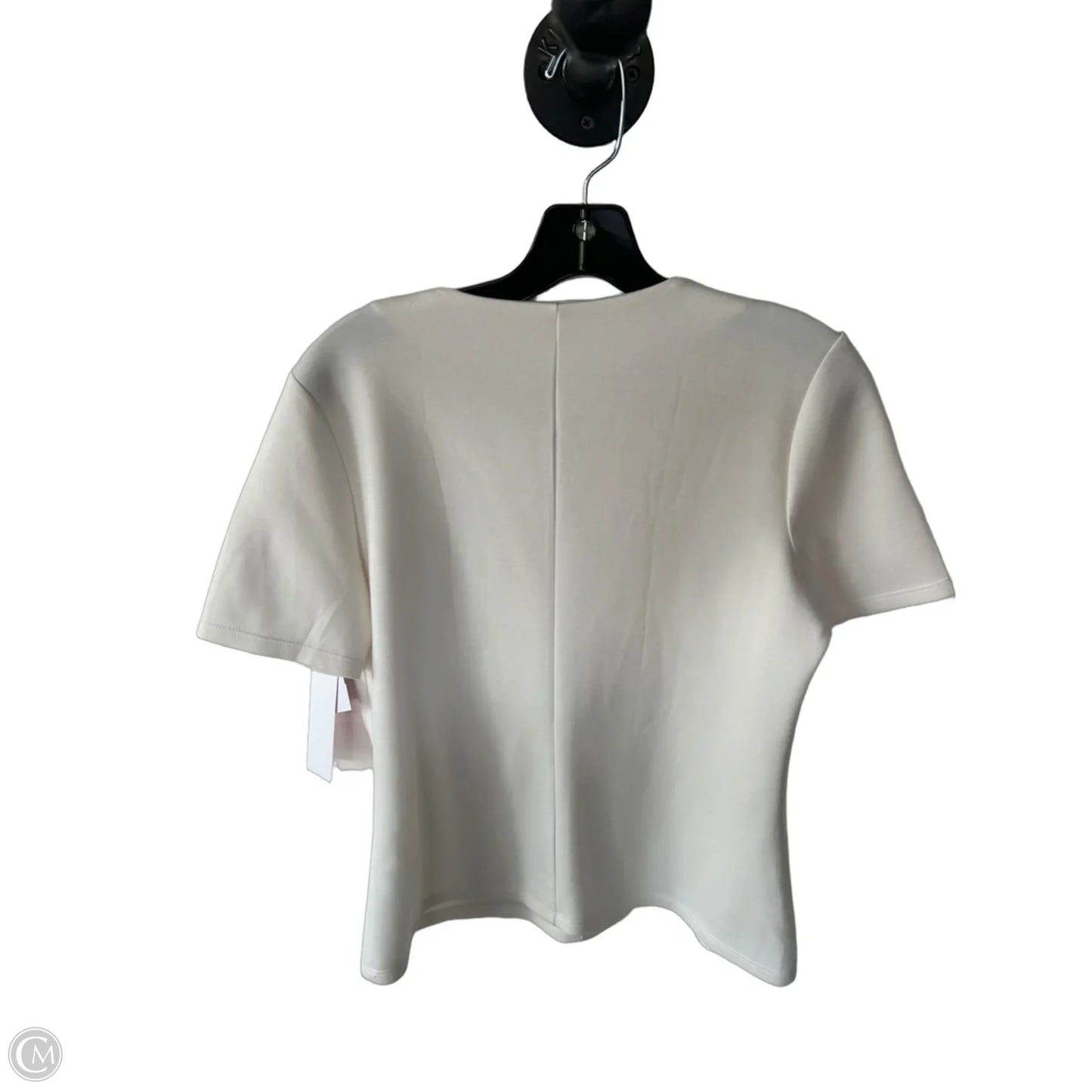 Top Short Sleeve By Banana Republic In Cream, Size: M