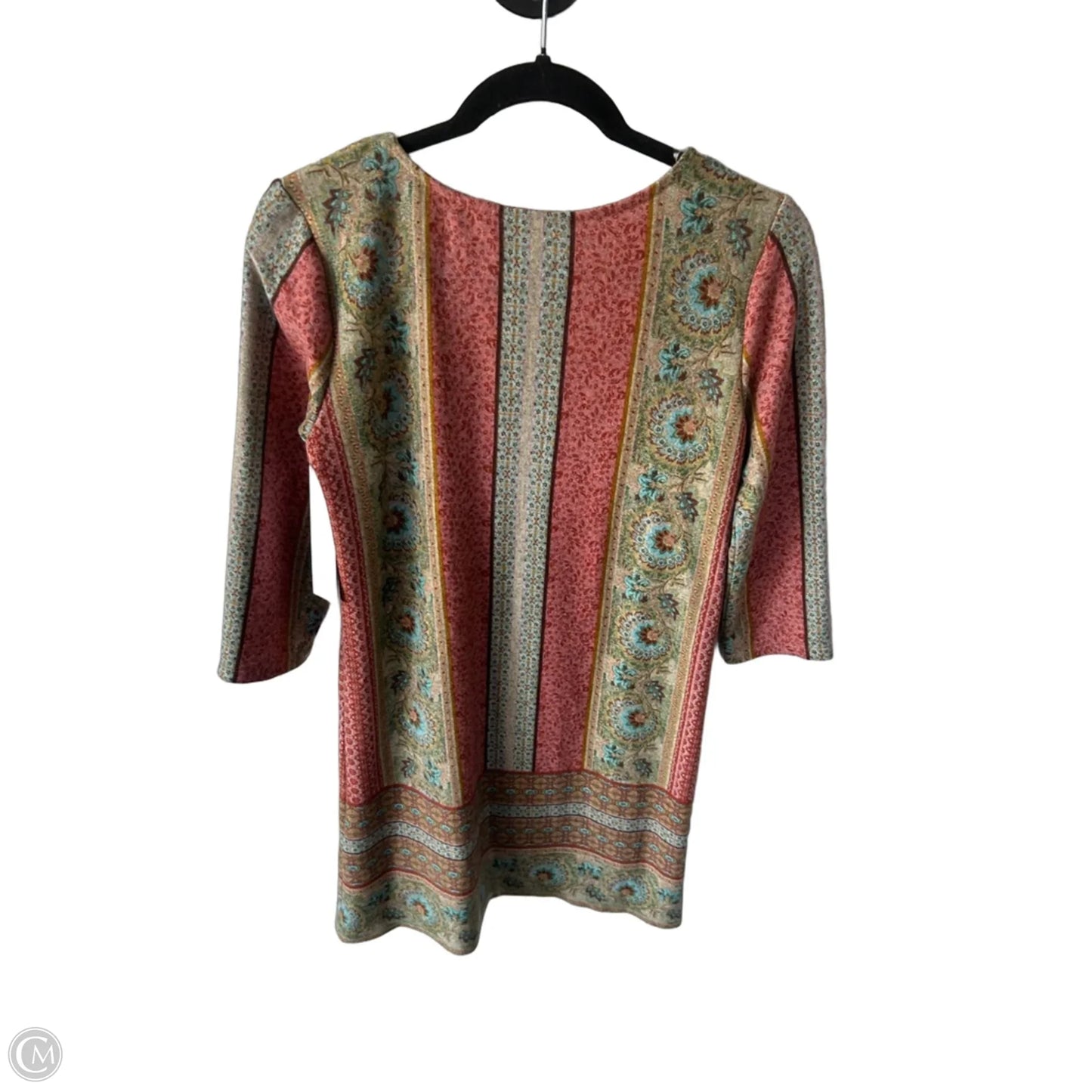 Dress Casual Midi By Tacera In Green & Red, Size: Sp