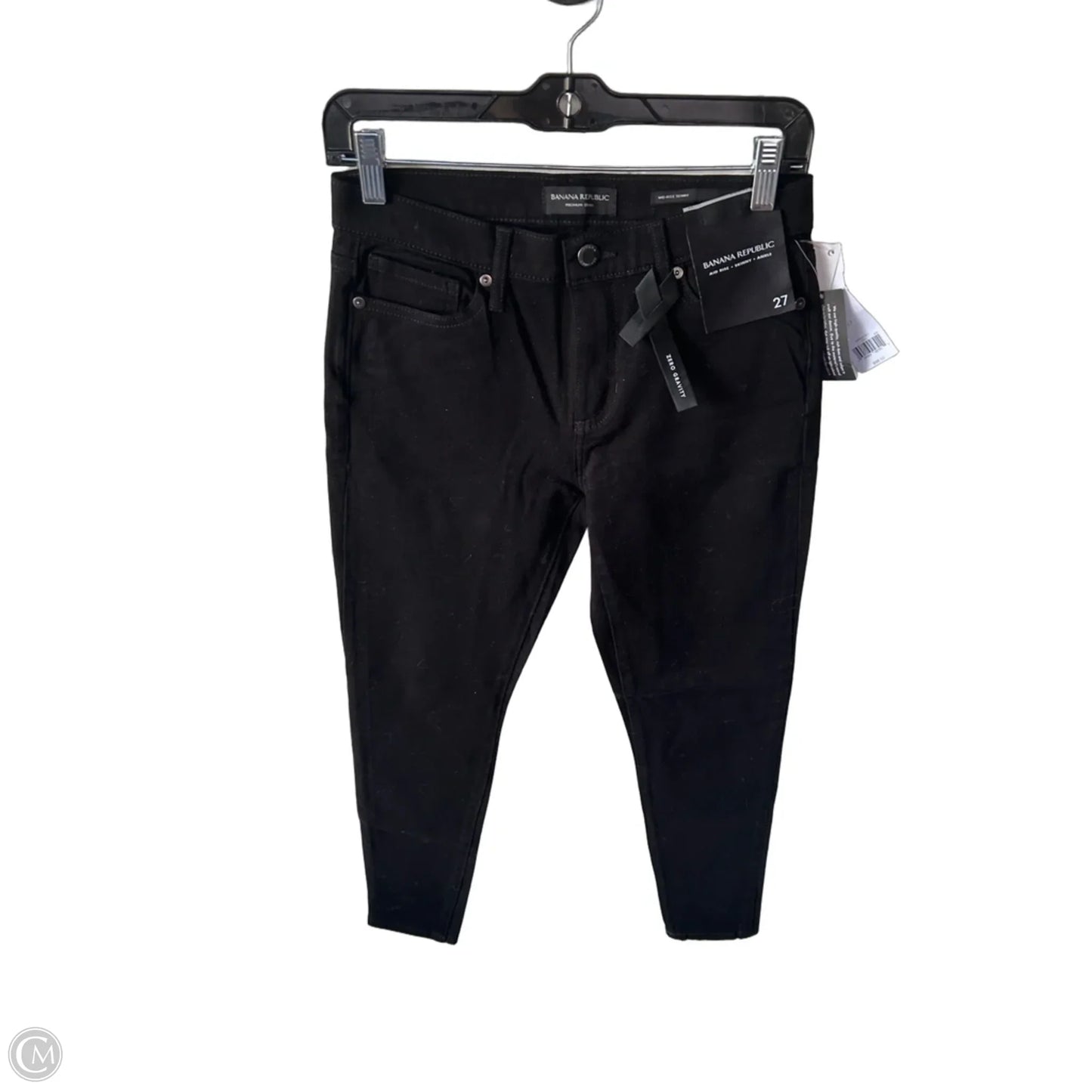 Jeans Skinny By Banana Republic In Black Denim, Size: 4