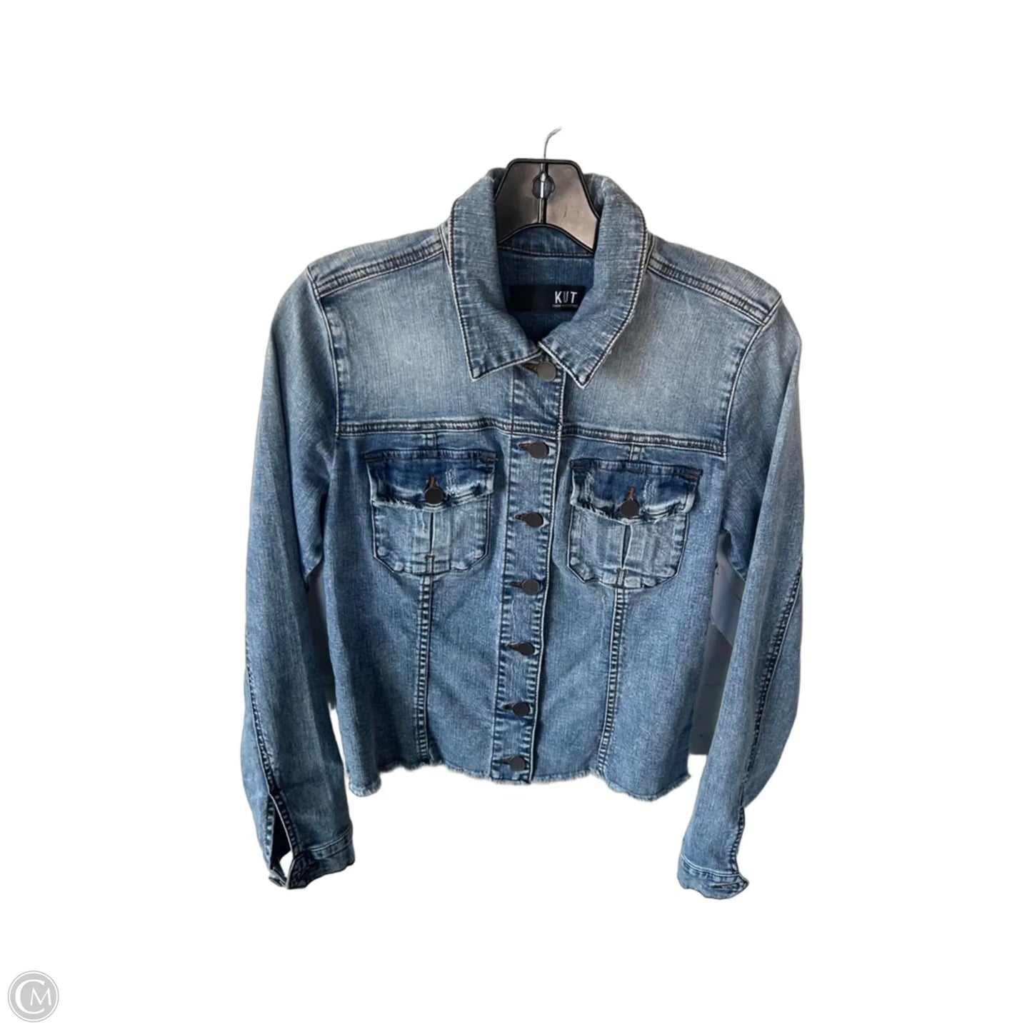 Jacket Denim By Kut In Blue Denim, Size: S
