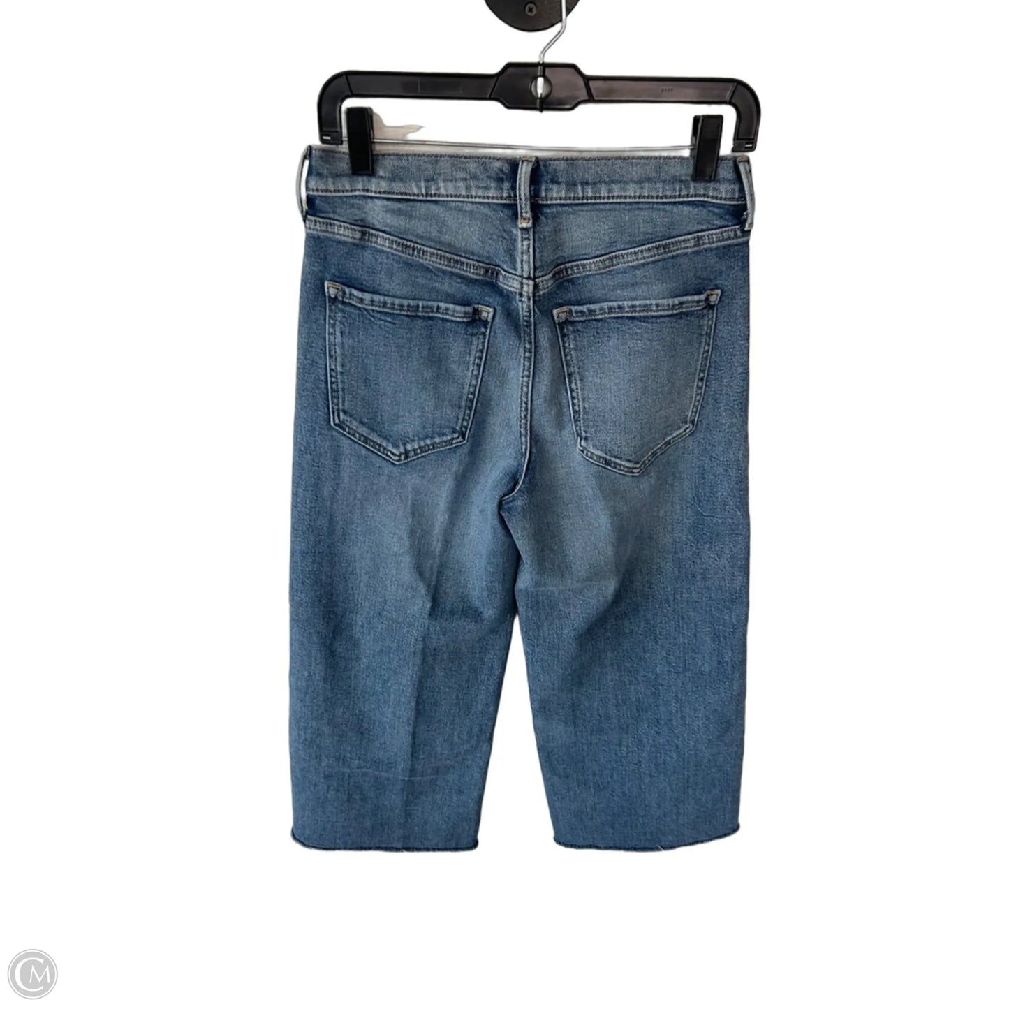 Jeans Wide Leg By Banana Republic In Blue Denim, Size: 4p