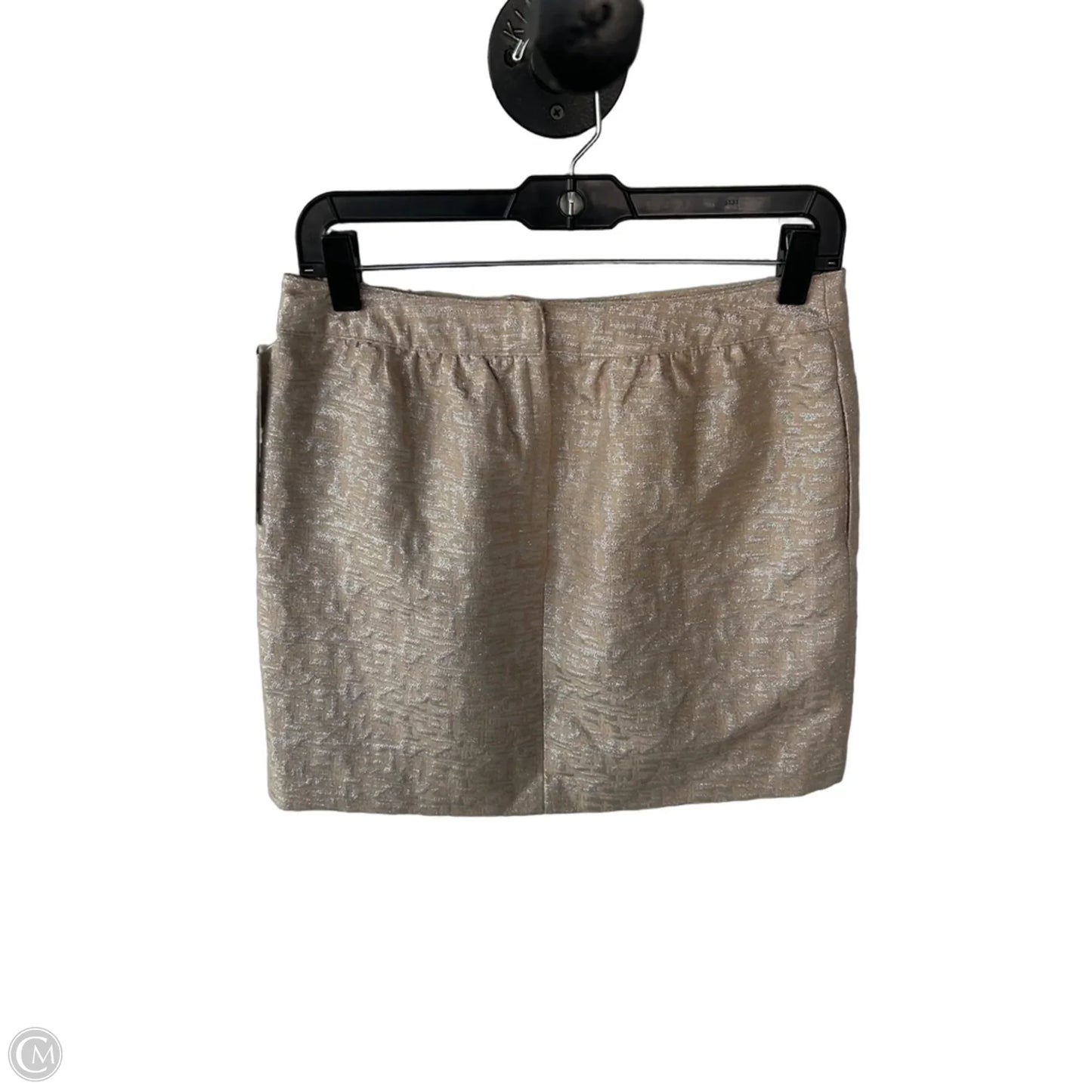 Skirt Mini & Short By Loft In Cream & Silver, Size: 4p
