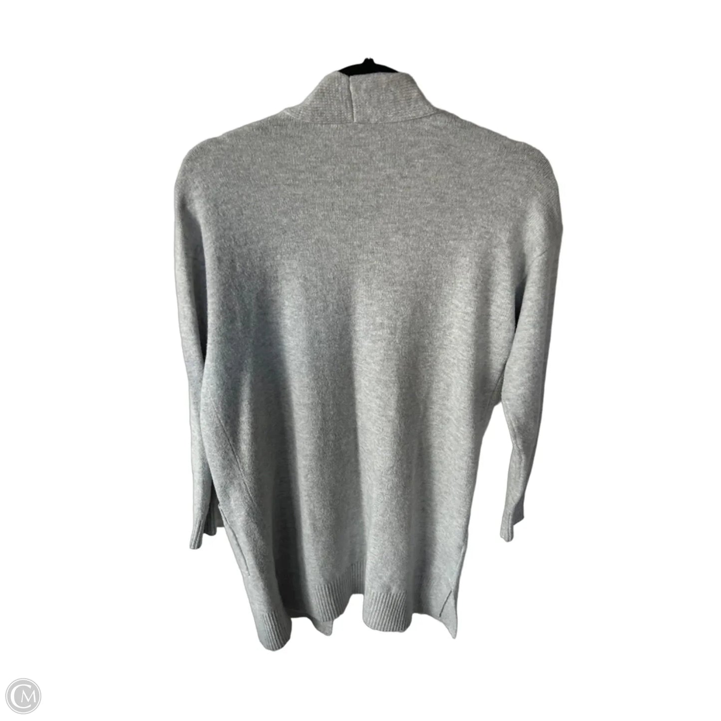 Sweater Cardigan By Loft In Grey, Size: S