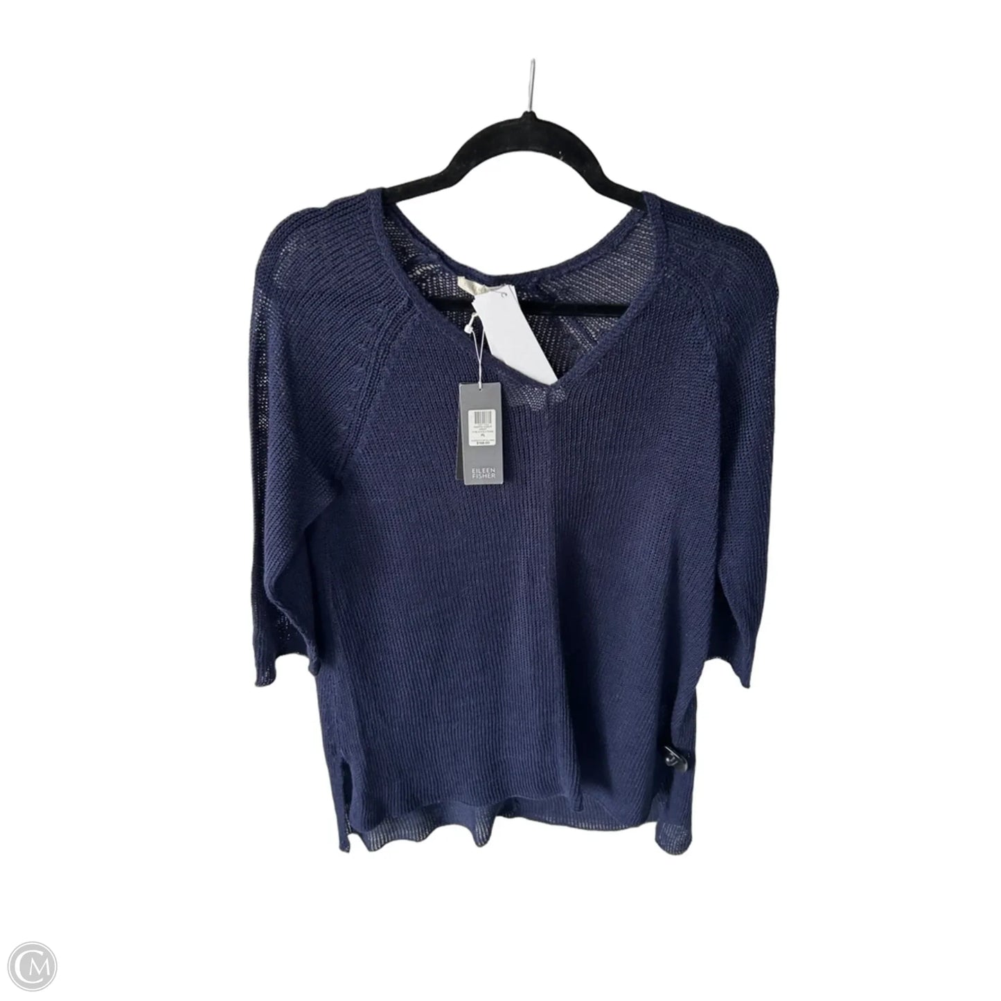 Sweater By Eileen Fisher In Navy, Size: Lp
