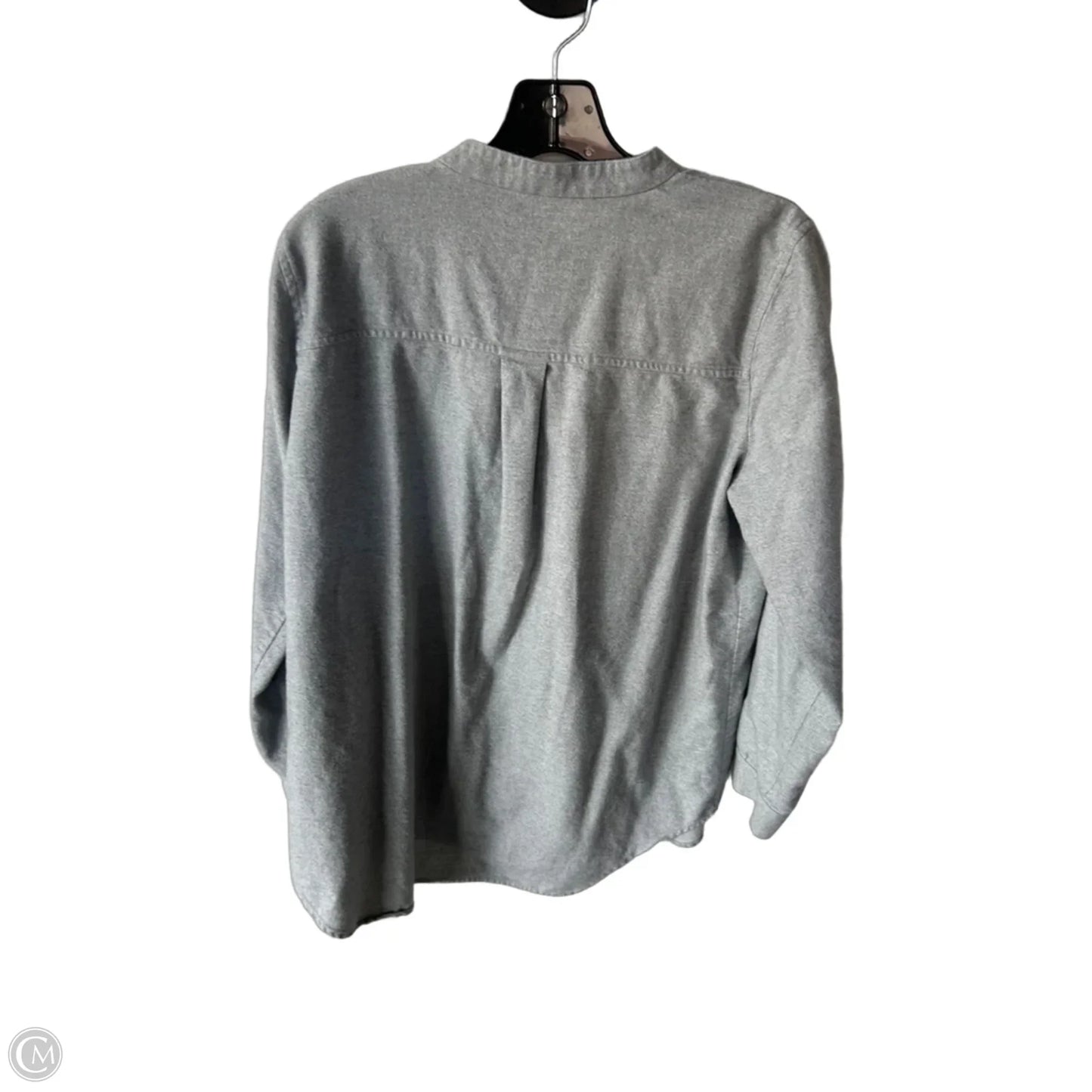 Top Long Sleeve By Eileen Fisher In Grey, Size: M